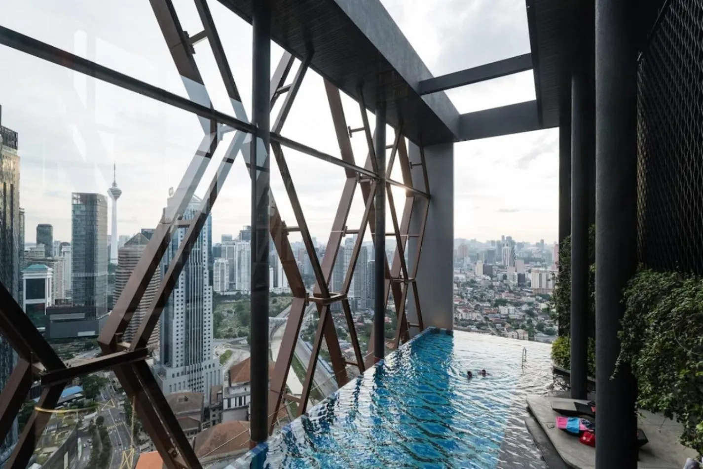 City view in Scarletz Suites KLCC Twin Tower by Purple Orchid