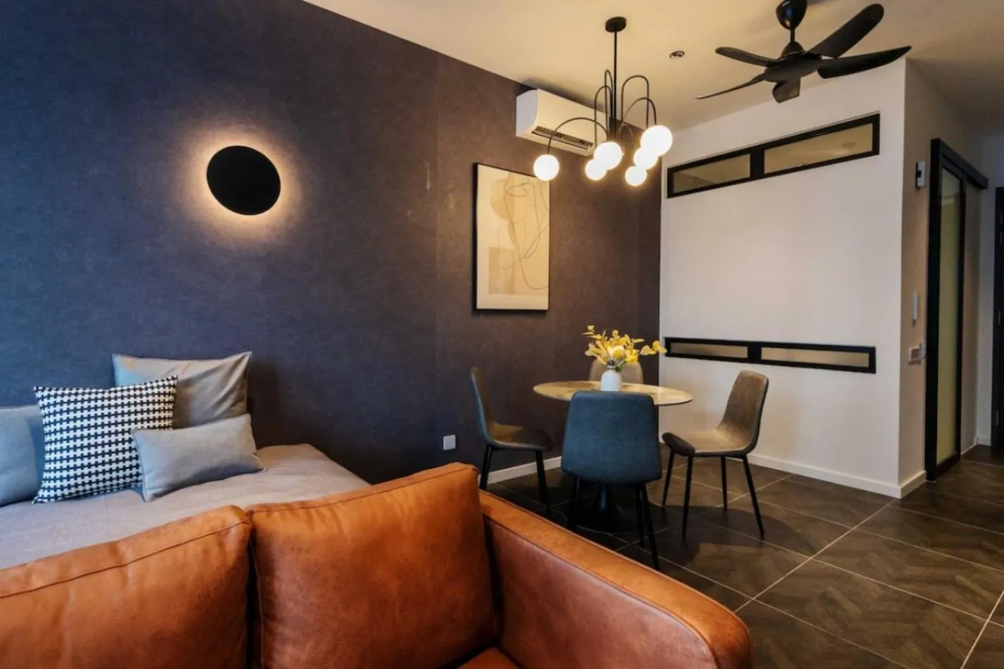 Living room in Scarletz Suites KLCC Twin Tower by Purple Orchid