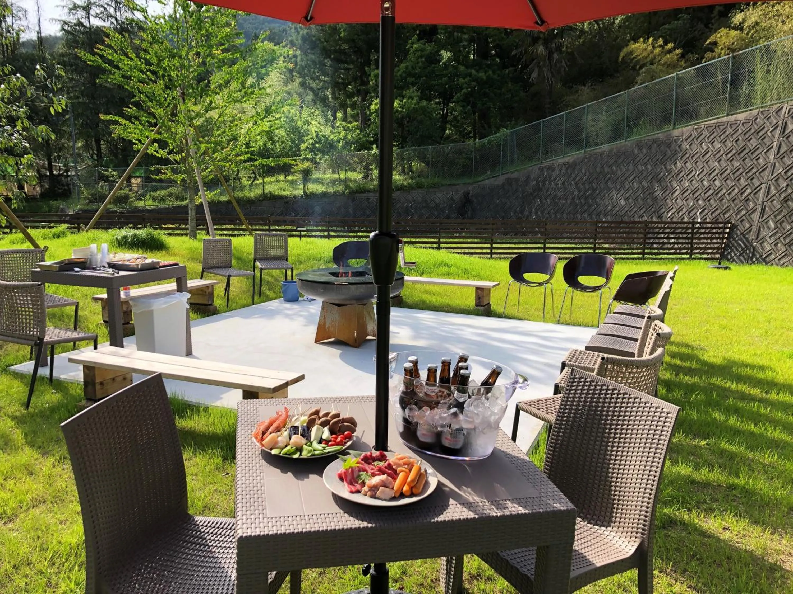 Garden view in Satoyama Hotel Kanenone Tamba