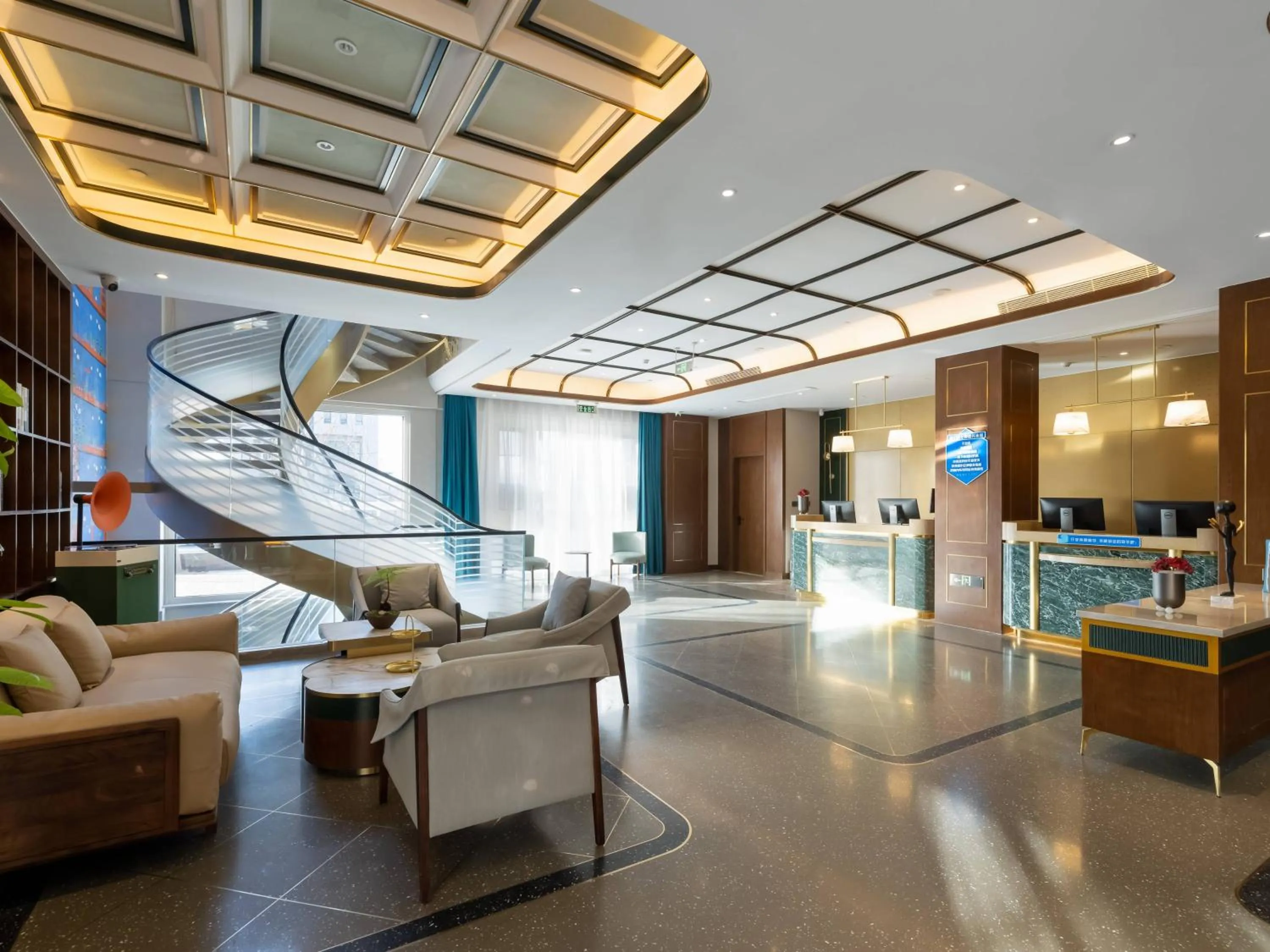 Seating area in Nost algia S Hotel Beijing Liangxiang University Town