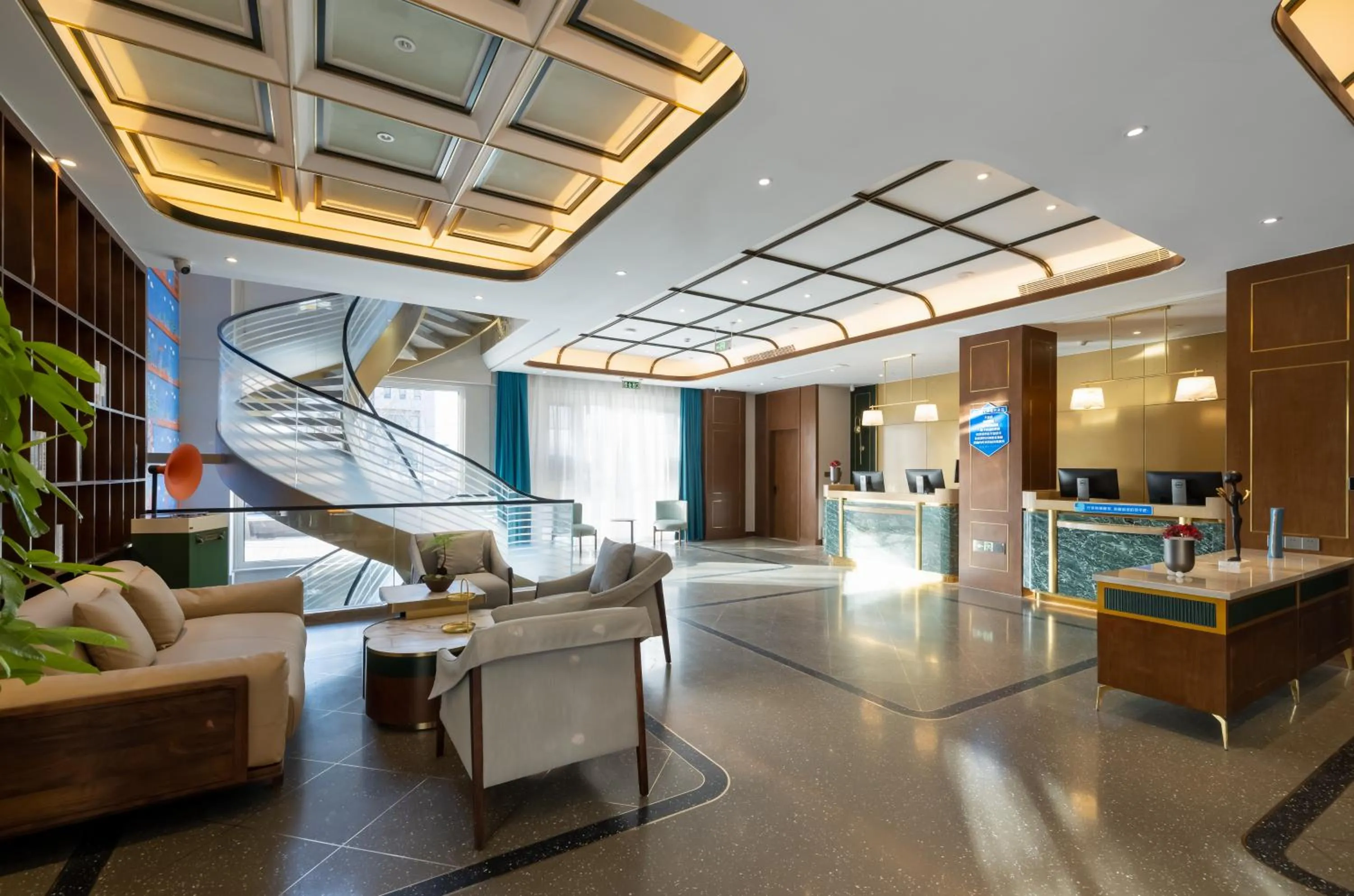 Seating area in Nost algia S Hotel Beijing Liangxiang University Town