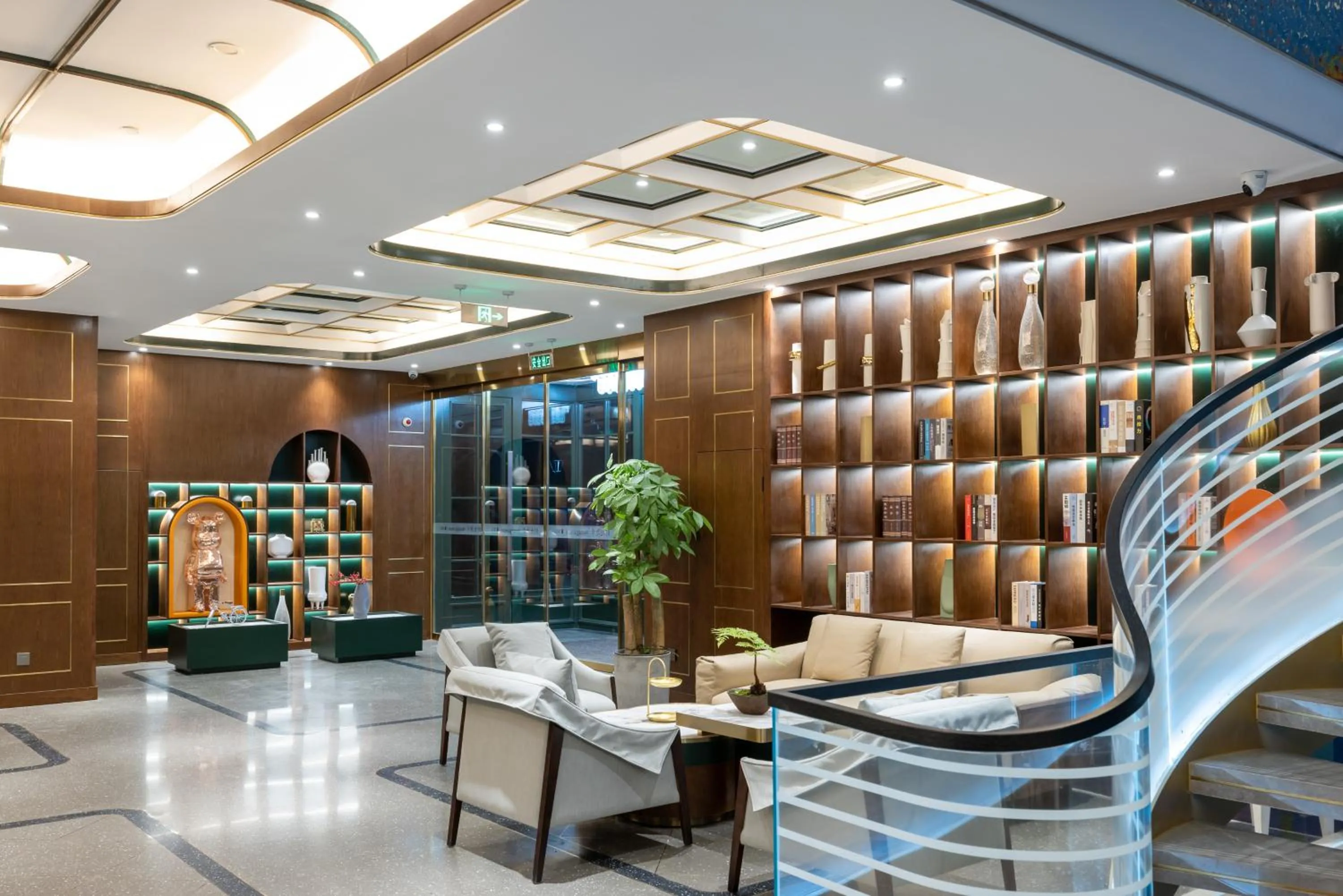 Lobby or reception in Nost algia S Hotel Beijing Liangxiang University Town