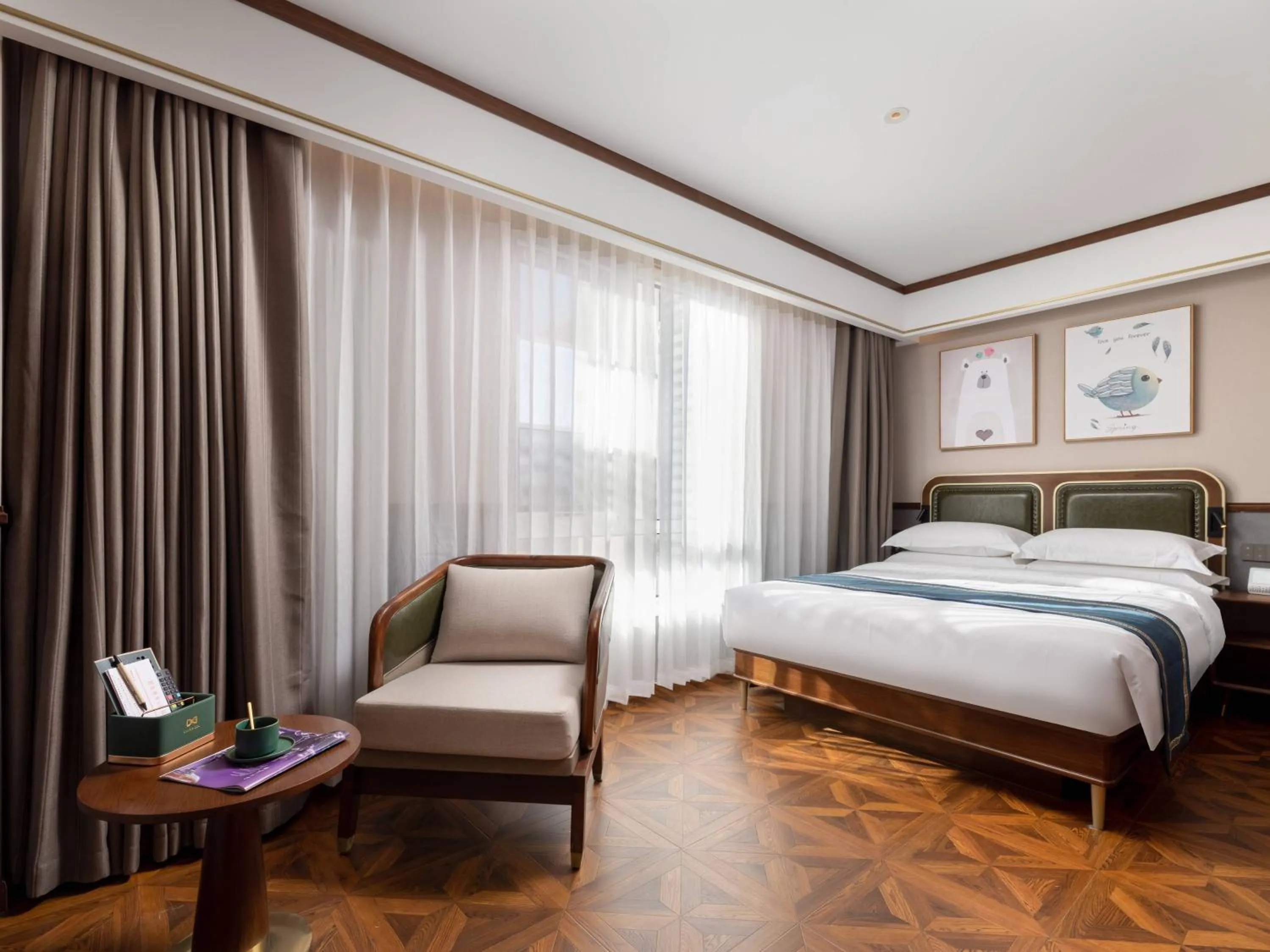 Bed in Nost algia S Hotel Beijing Liangxiang University Town