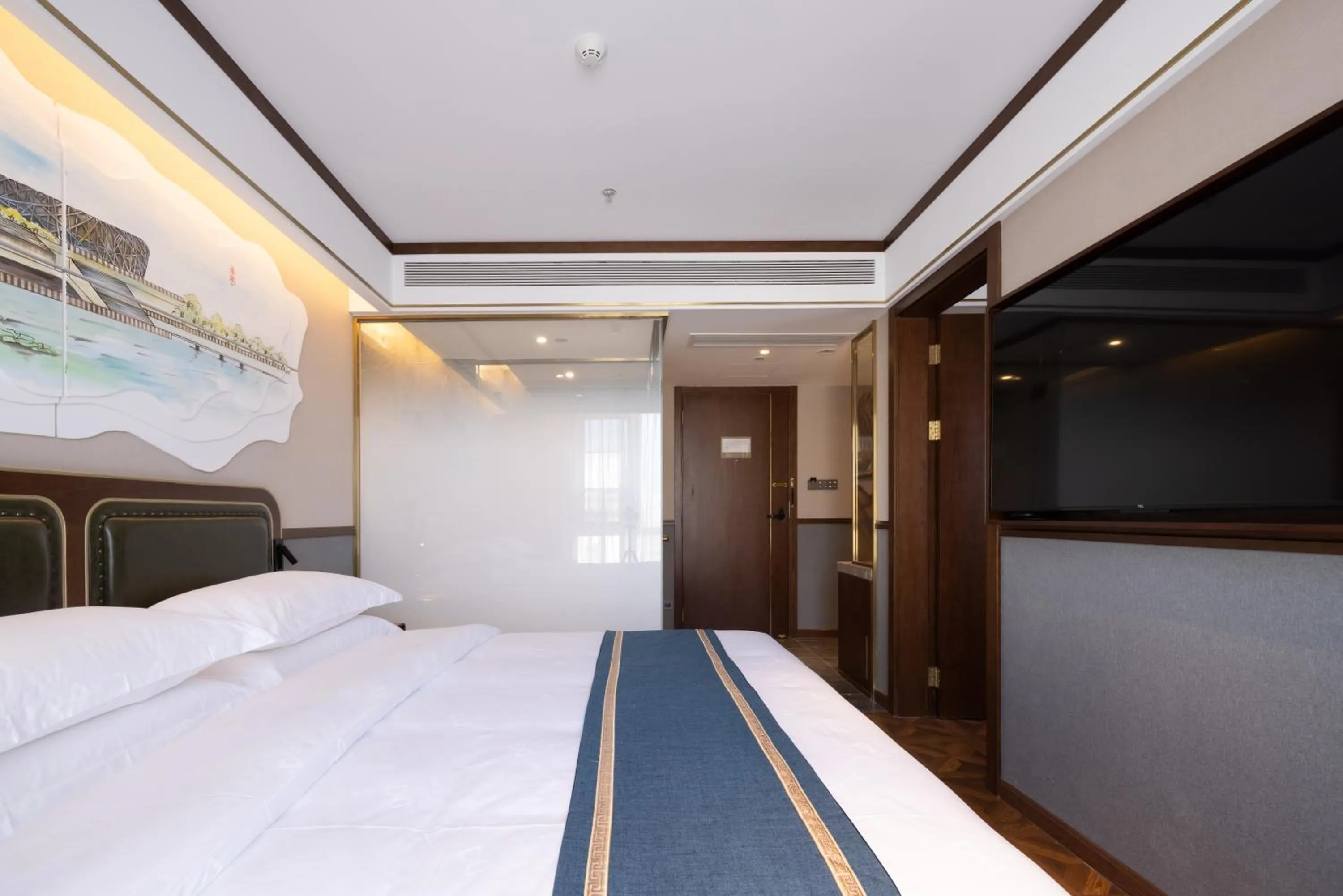 Photo of the whole room, Bed in Nost algia S Hotel Beijing Liangxiang University Town