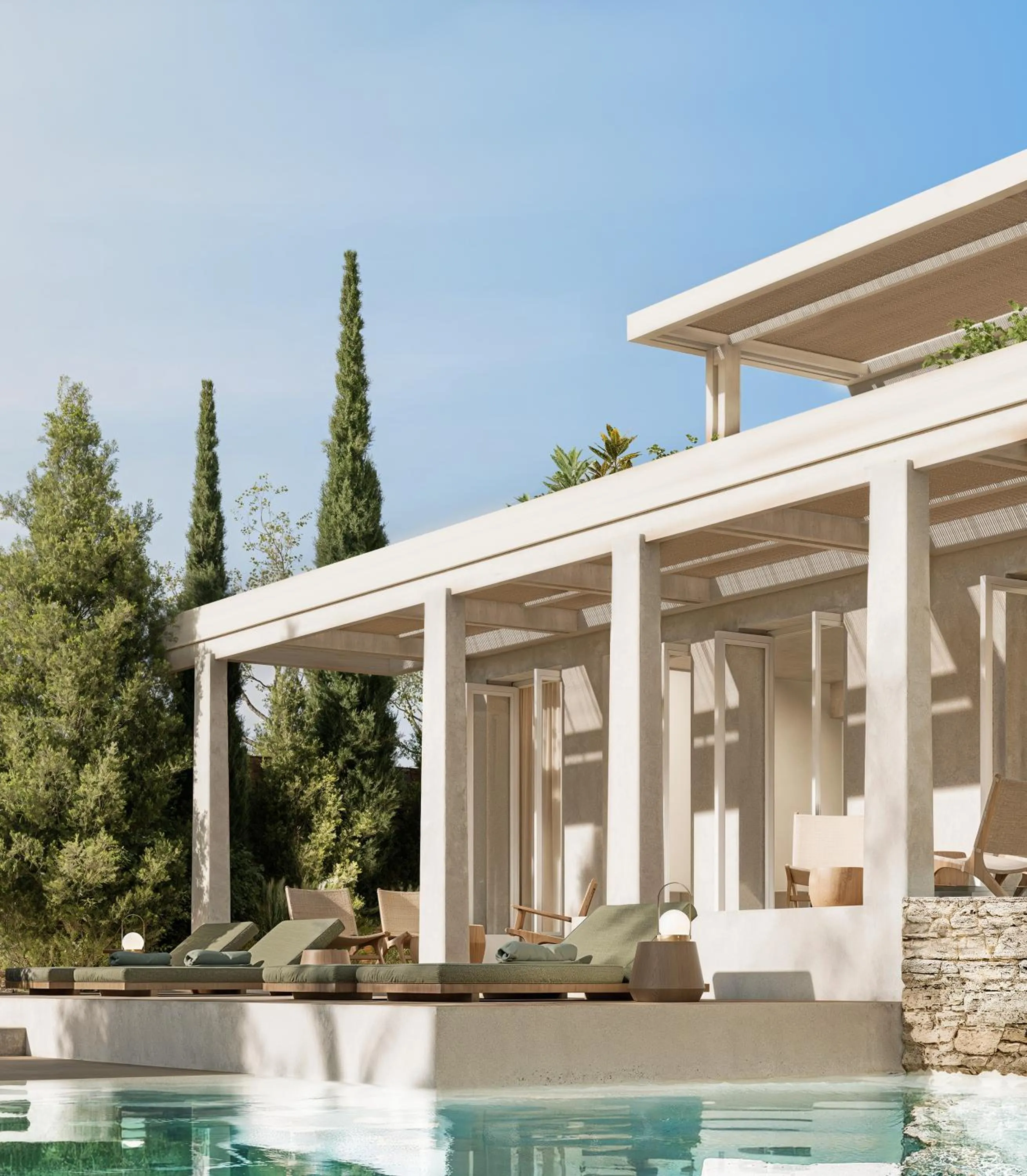 Swimming pool in Meros, Santikos Collection