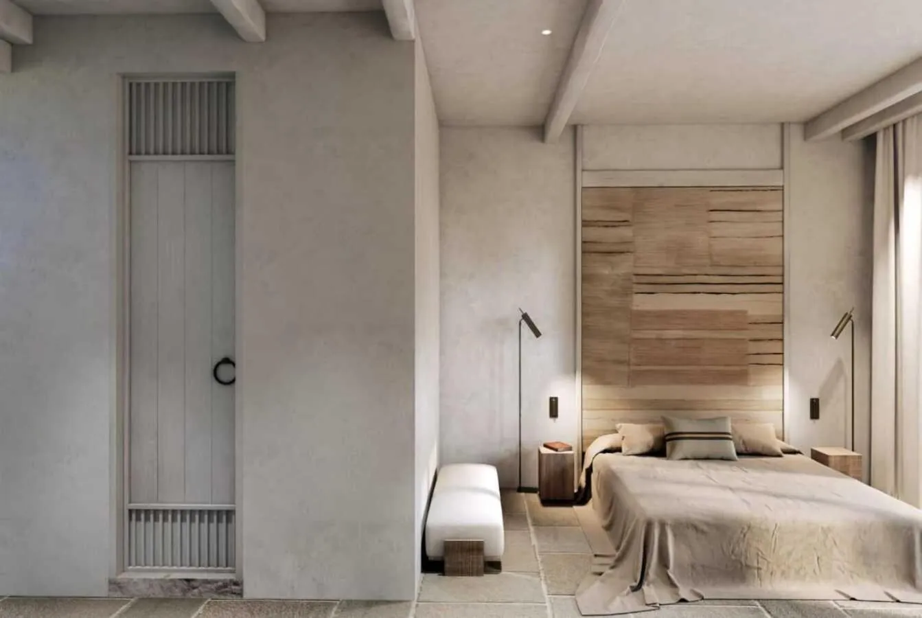 Bedroom, Bed in Meros, Santikos Collection