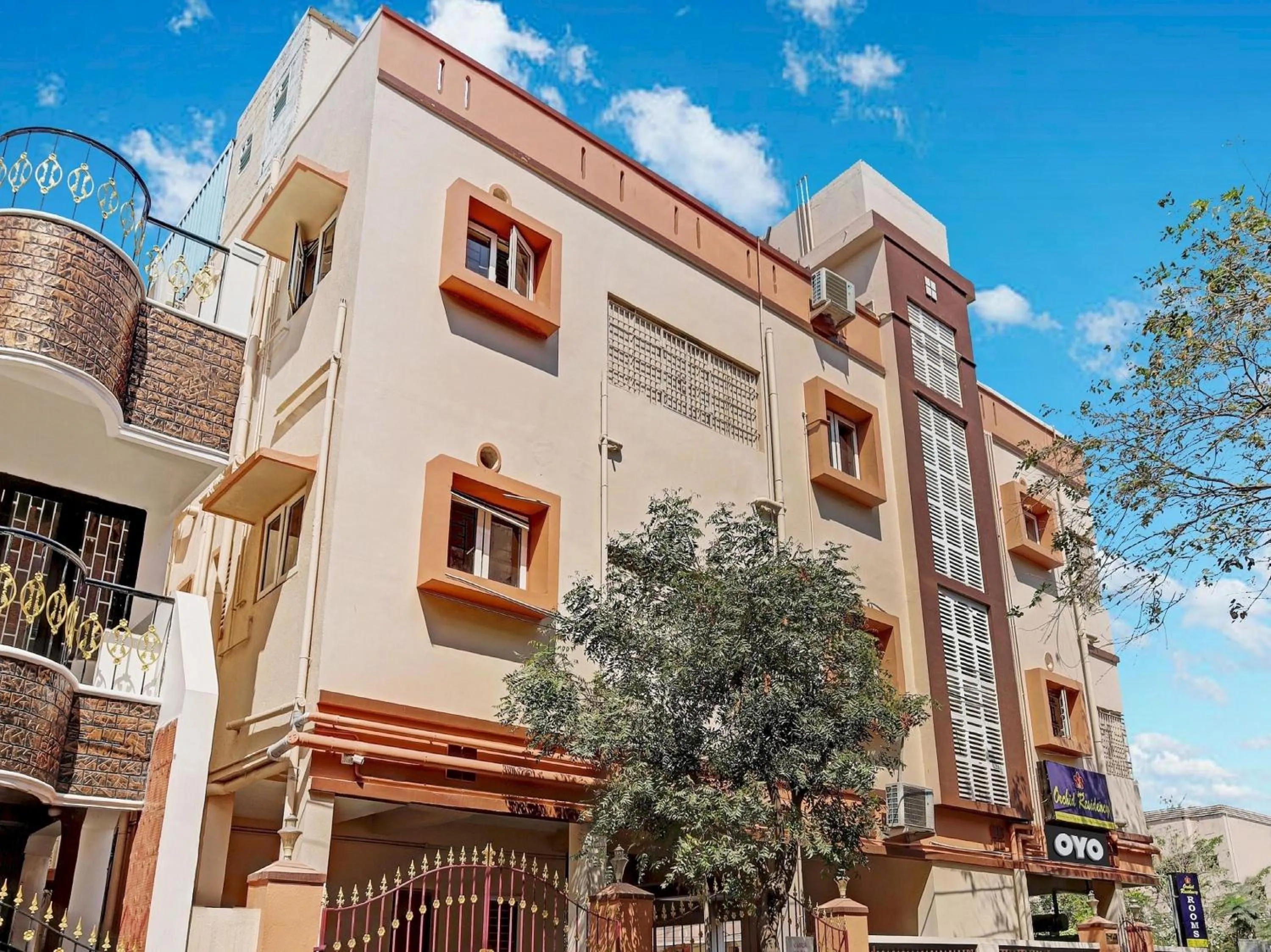 Facade/entrance in Collection O Orchid Residency Medavakkam