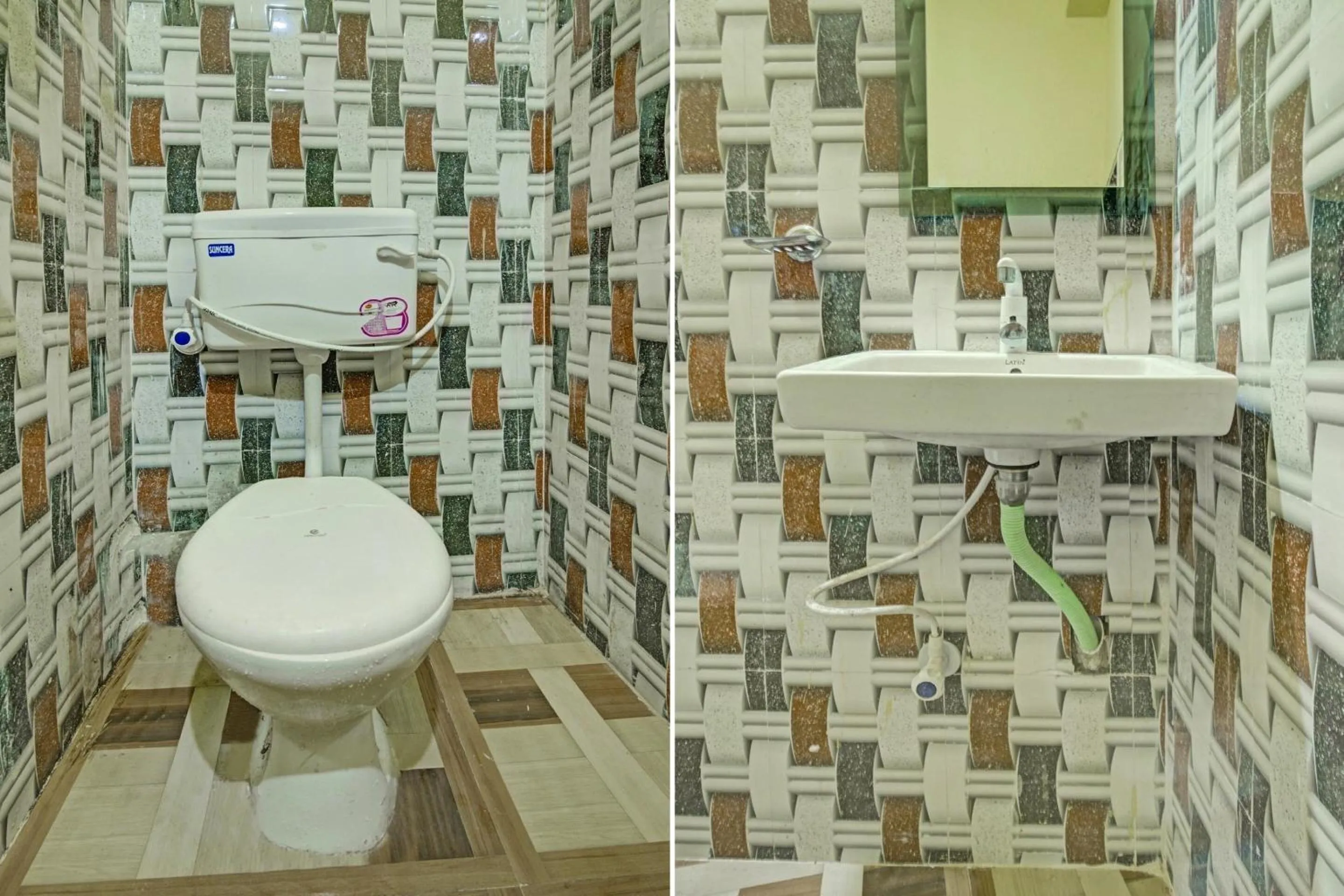 Bathroom in Hotel O Tiger Inn near Adamas University Barasat