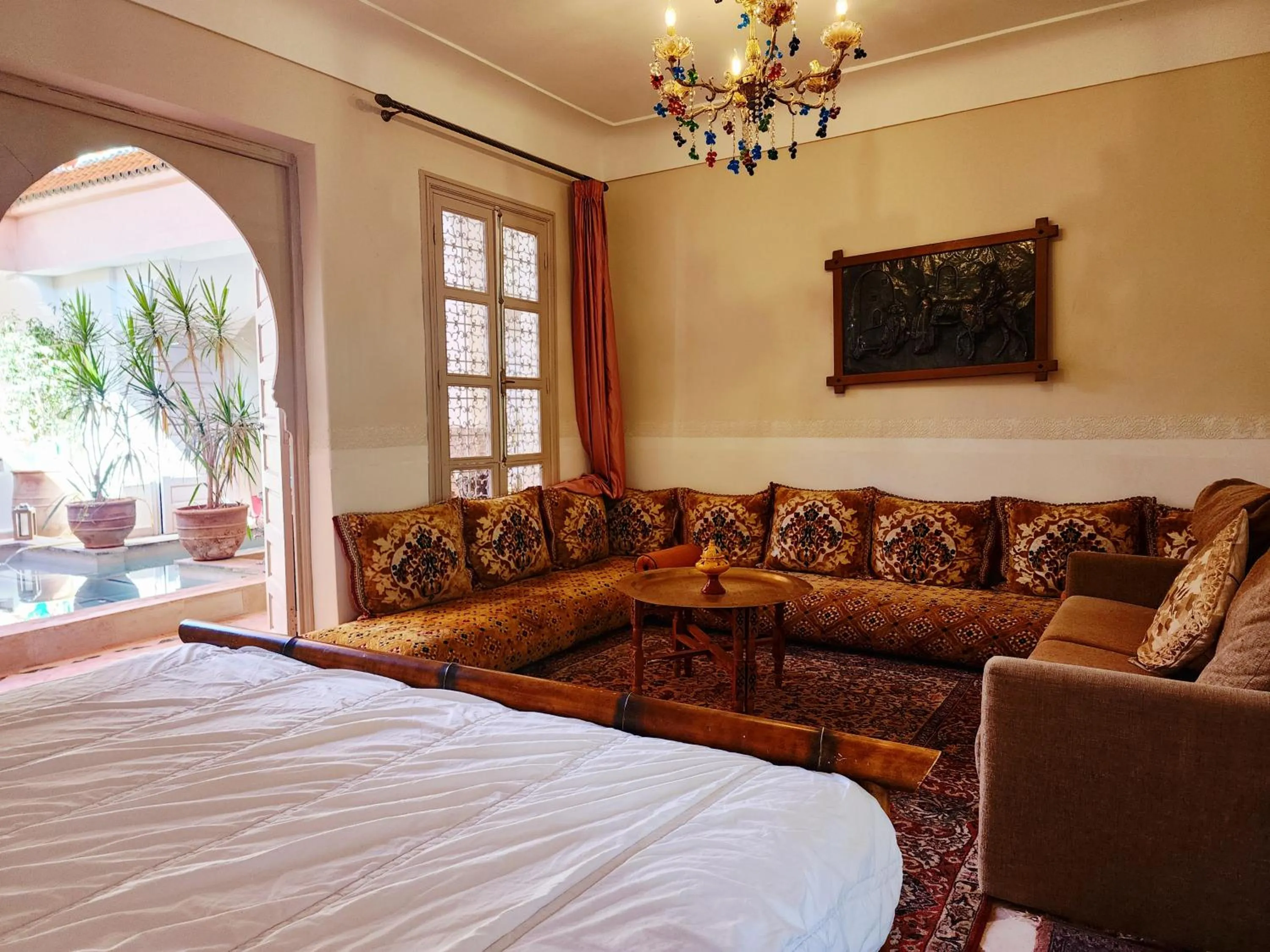 Bed in Riad salix d'agafay