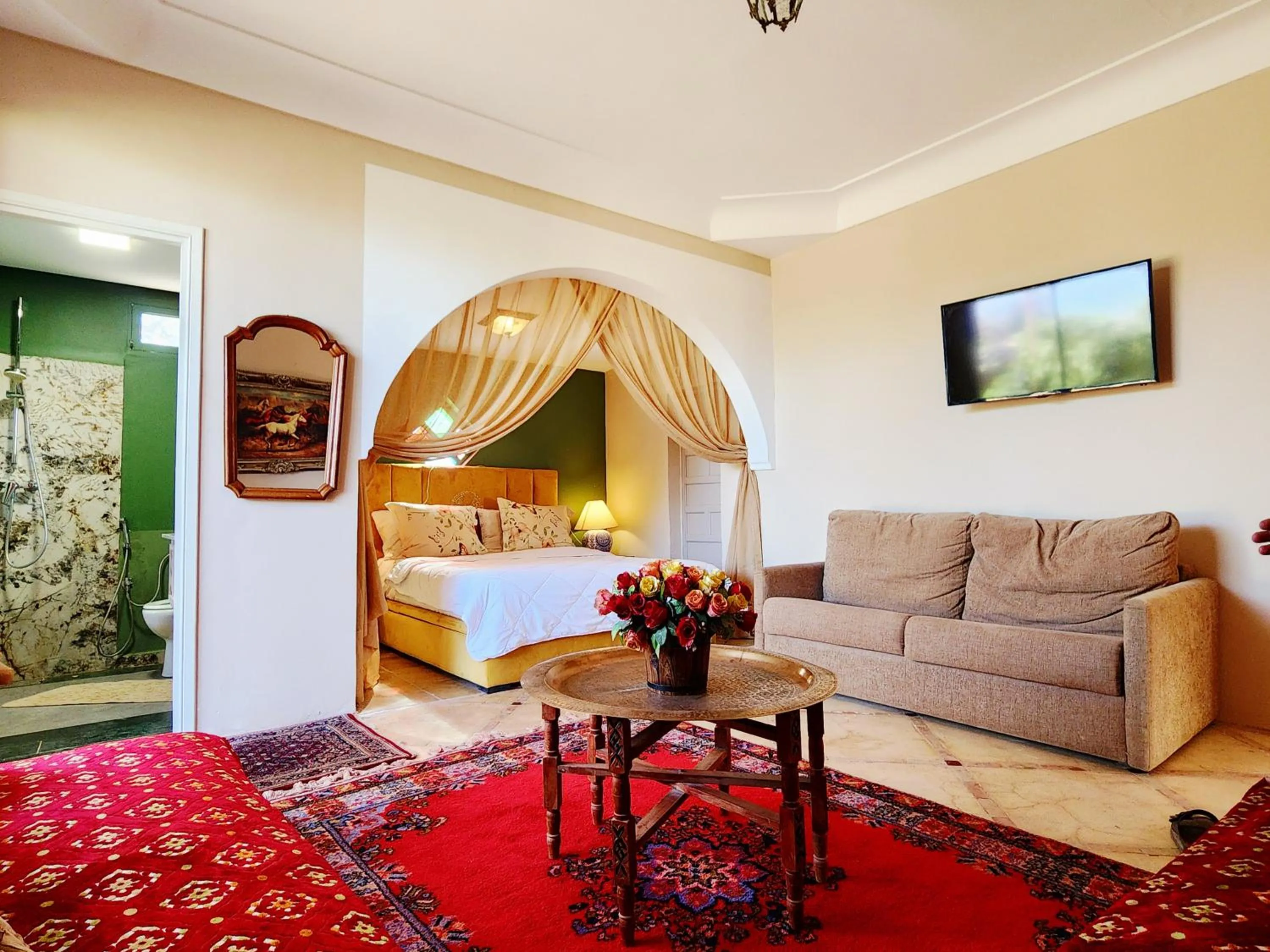 Bed in Riad salix d'agafay