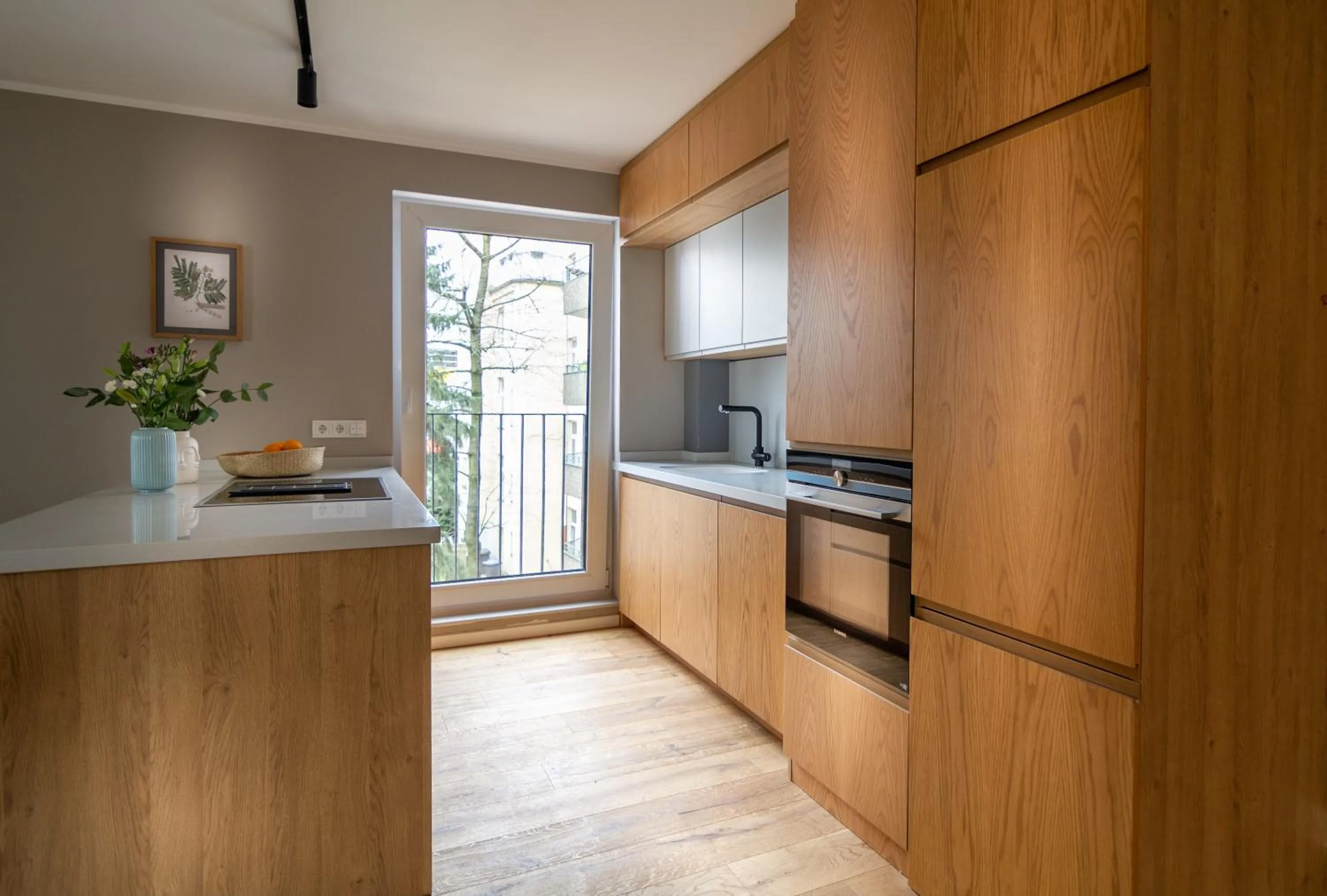 Kitchen or kitchenette in Sleep Inn Medienhafen Suites