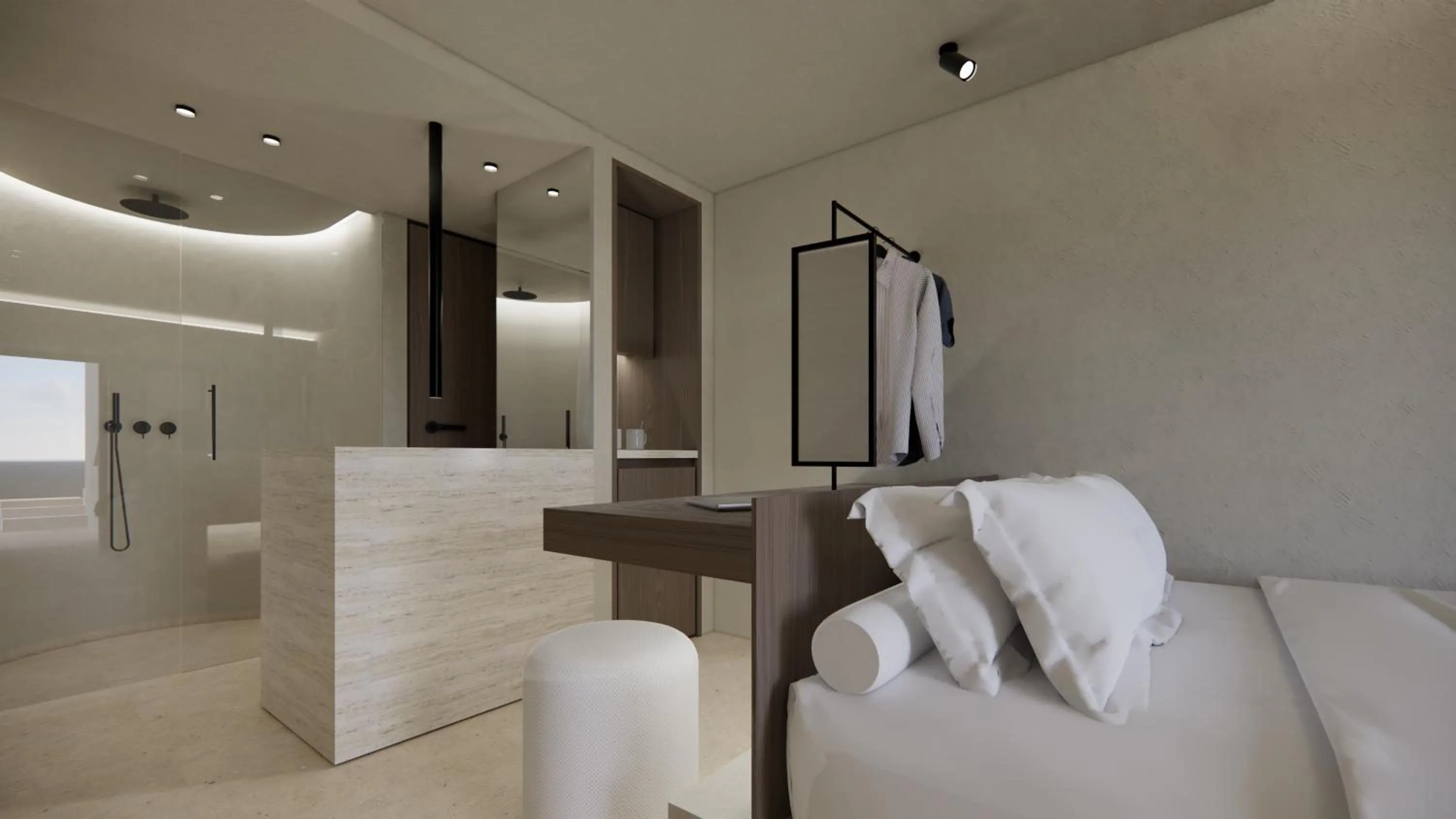 Budget Double room with outdoor hot tub in Agnadema Apartments