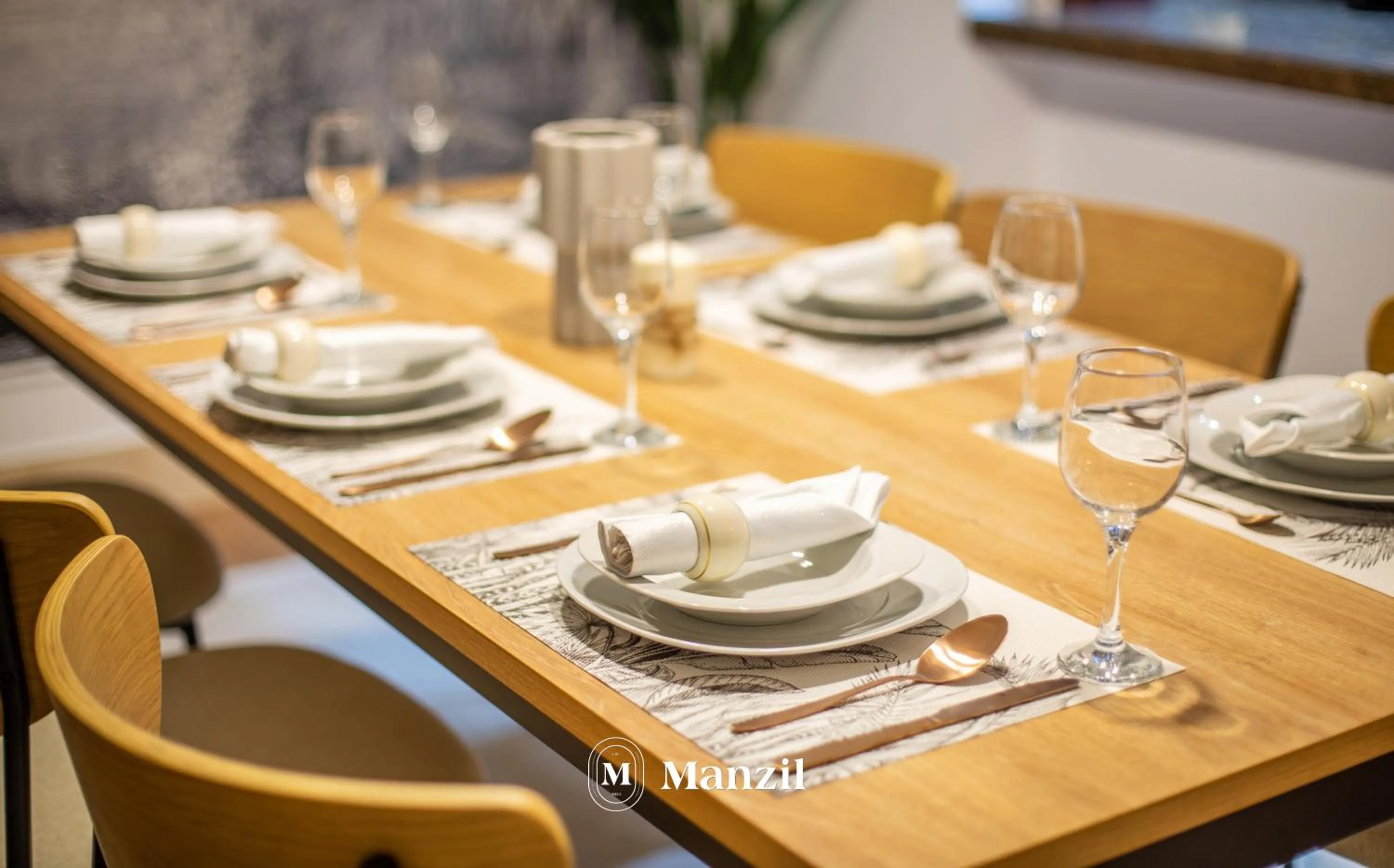 Dining area in Manzil - Cozy 2BR Penthouse with Private Terrace and Full Burj View in Downtown