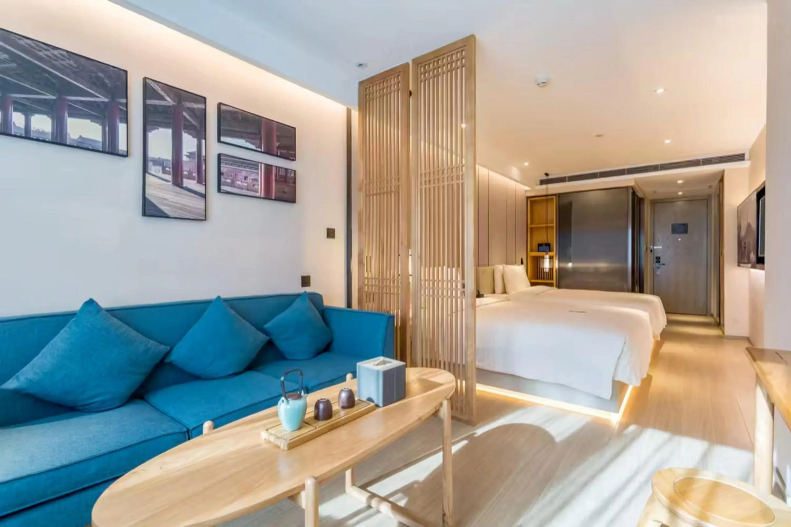 Seating area in Atour Hotel Beijing Fuxingmen