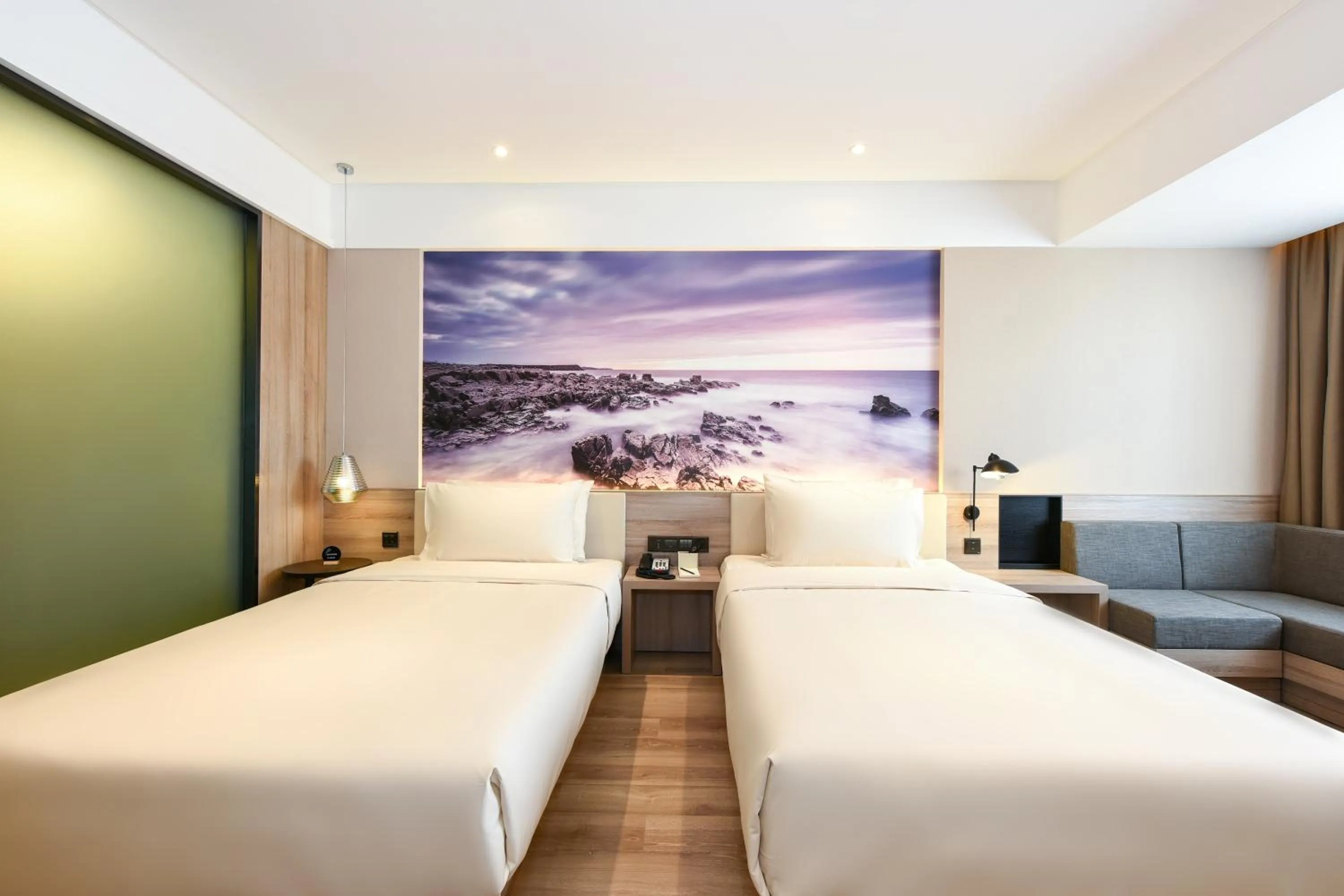 Bedroom, Bed in Atour Hotel Dalian Development Zone Jinma Road