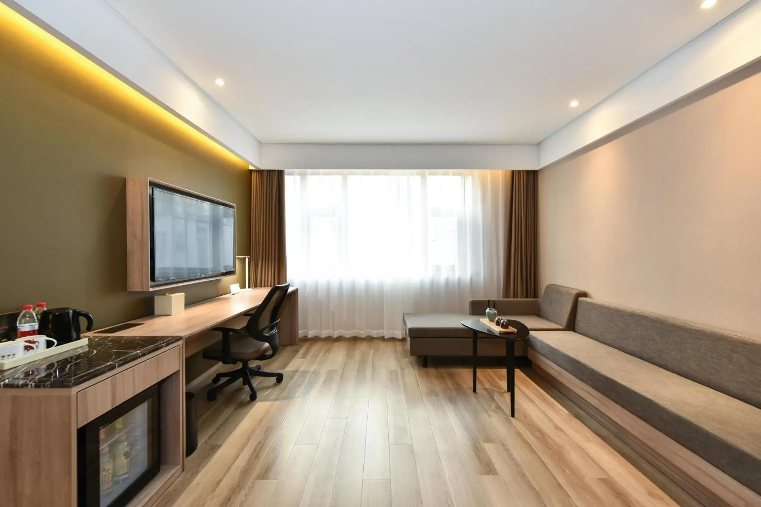 Living room in Atour Hotel Dalian Development Zone Jinma Road Living room in Atour Hotel Dalian Development Zone Jinma Road