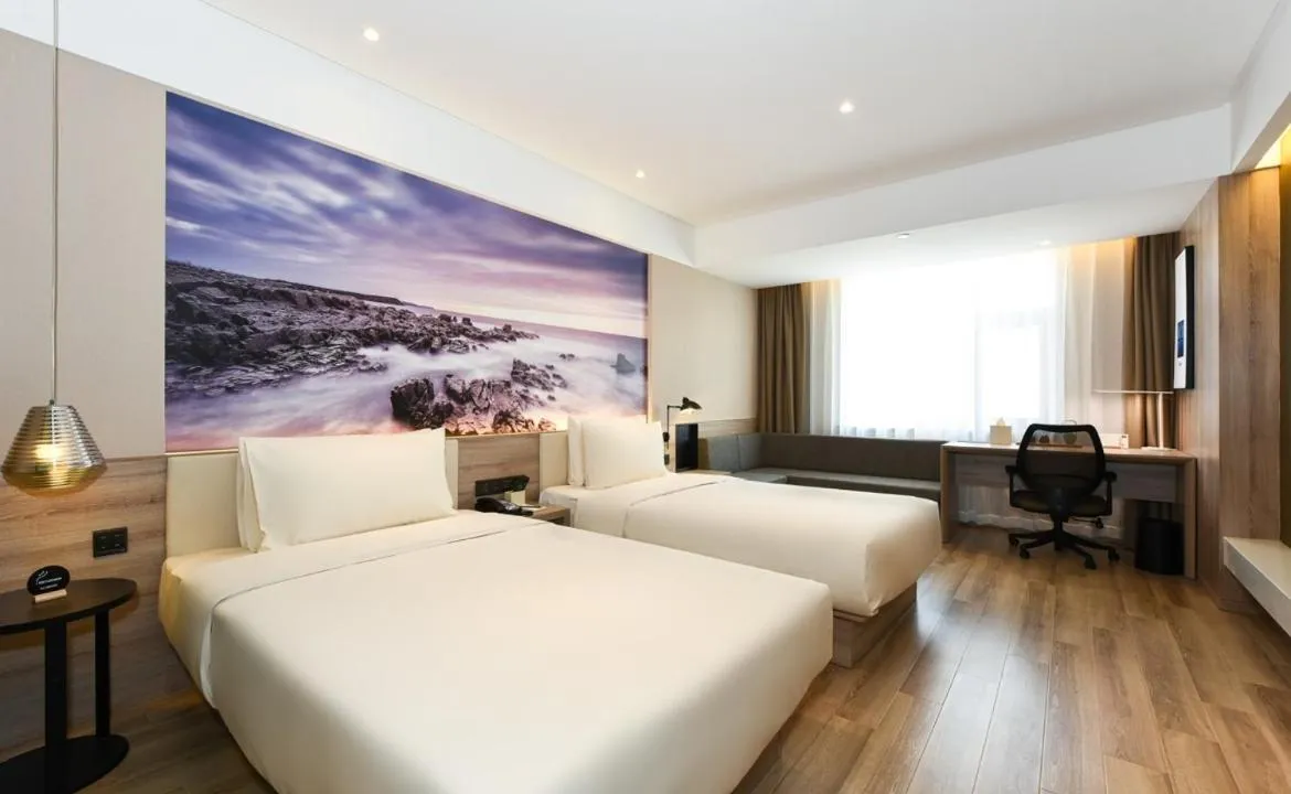 Bed in Atour Hotel Dalian Development Zone Jinma Road