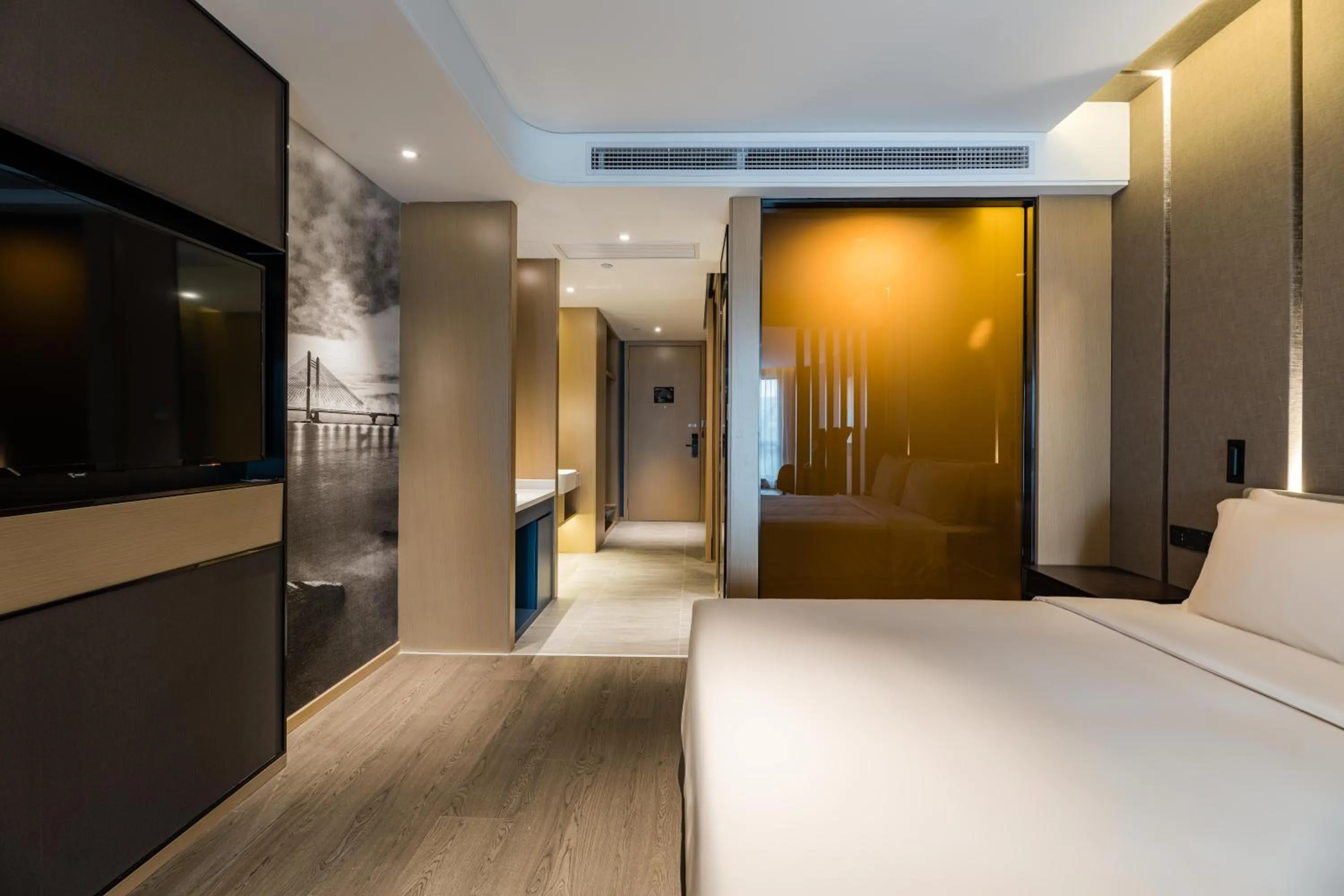 Hot Tub, Bed in Atour Hotel Shanghai New International Expo Center Maglev Station