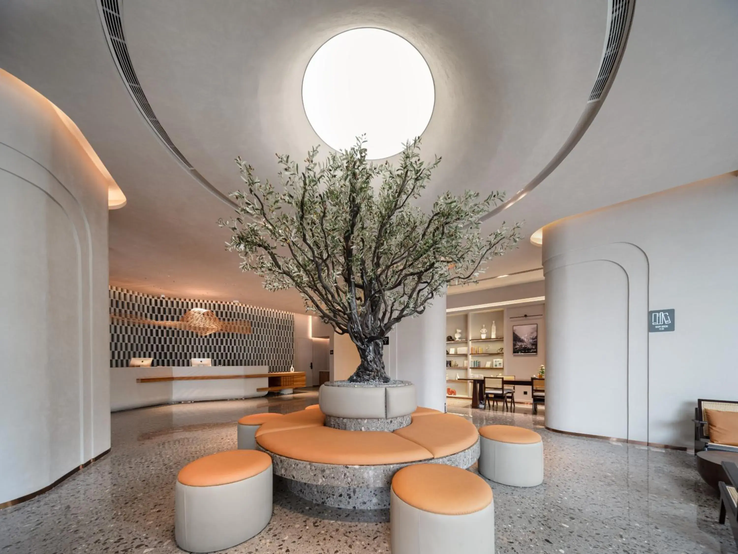 Lobby or reception in Atour Hotel Qingdao Olympic Sailing Center May Fourth Square Lobby or reception in Atour Hotel Qingdao Olympic Sailing Center May Fourth Square