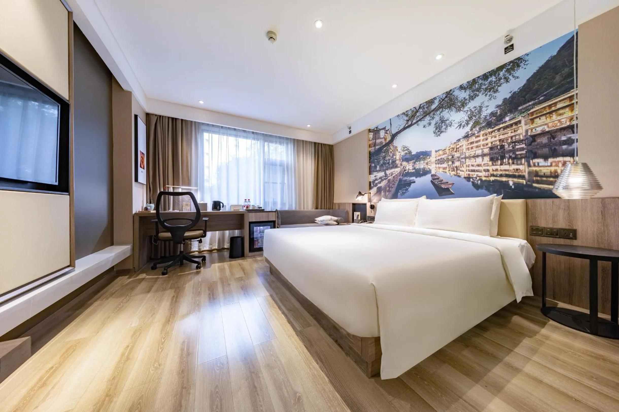Bed in Atour Hotel Changsha IFC Center