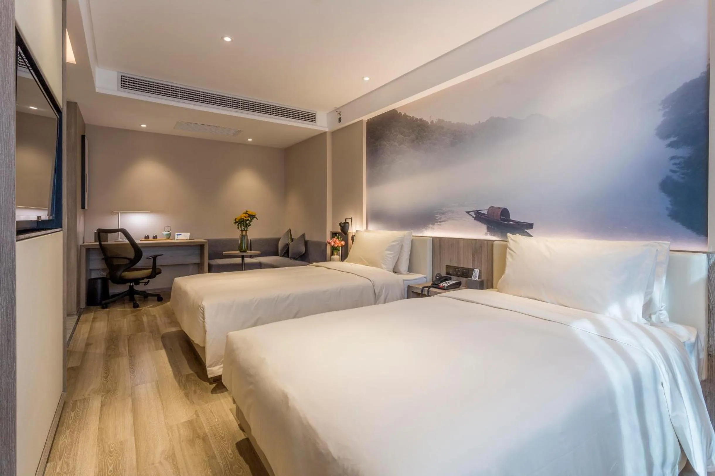 Bed in Atour Hotel Changsha IFC Center