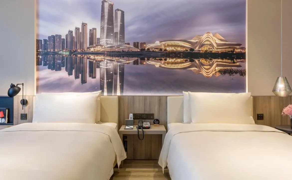Bed in Atour Hotel Changsha IFC Center