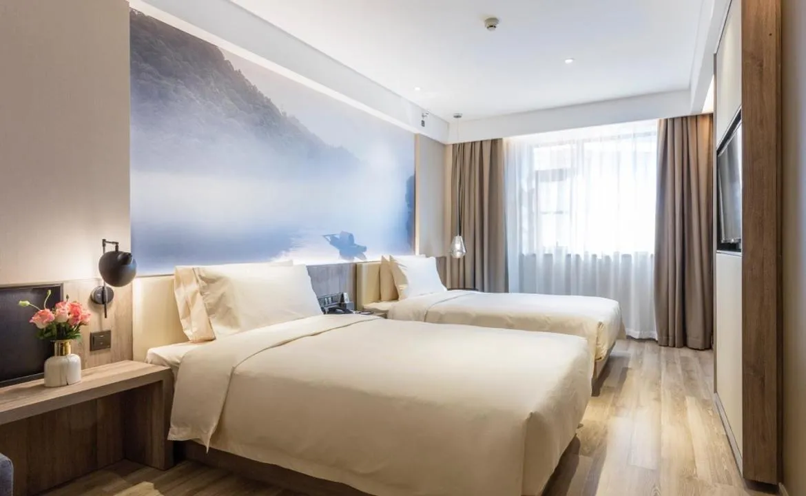 Bed in Atour Hotel Changsha IFC Center