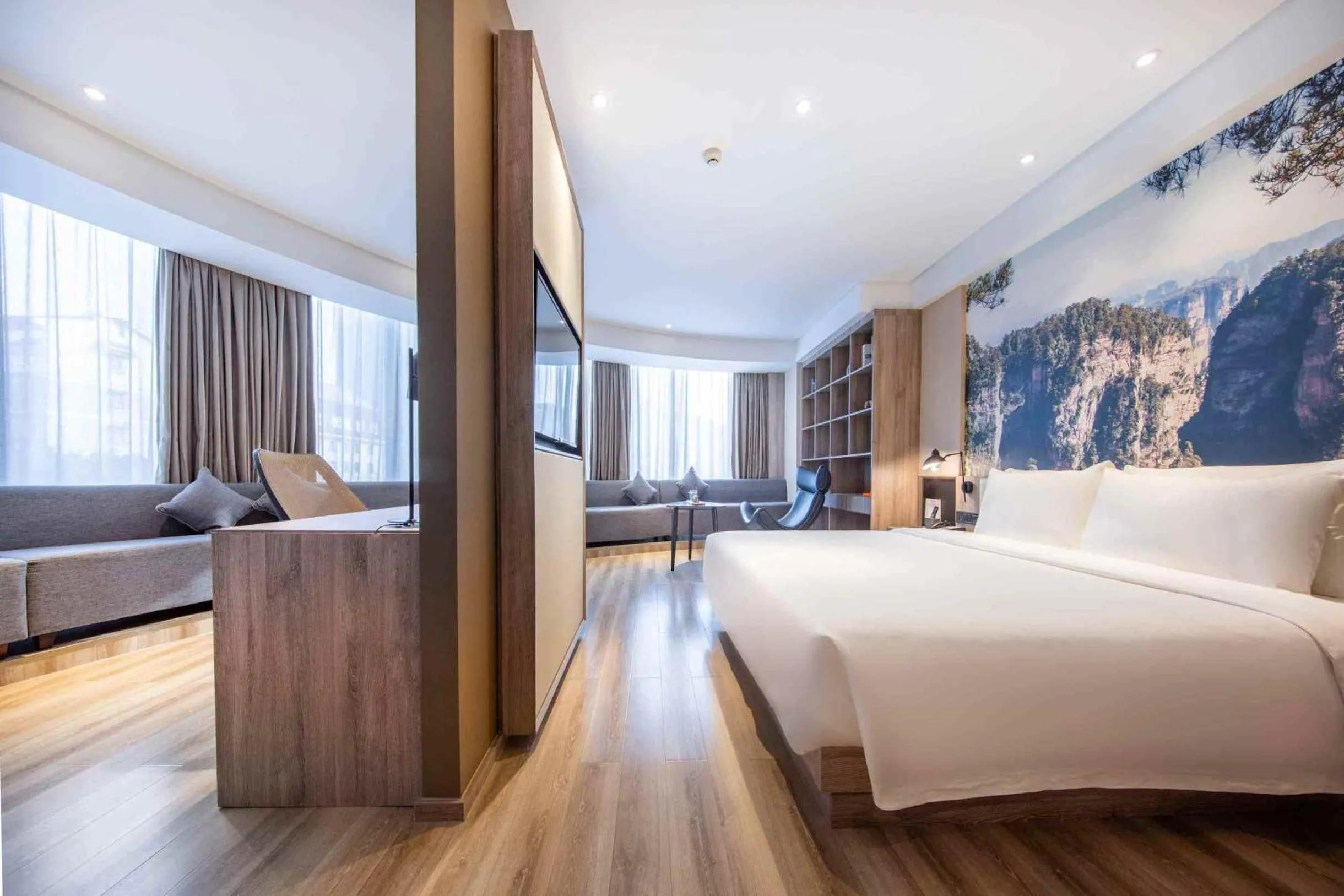 Bed in Atour Hotel Changsha IFC Center
