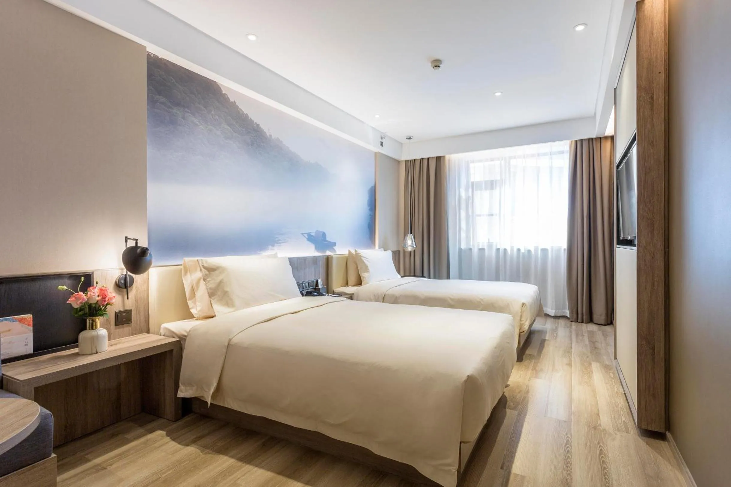 Bed in Atour Hotel Changsha IFC Center