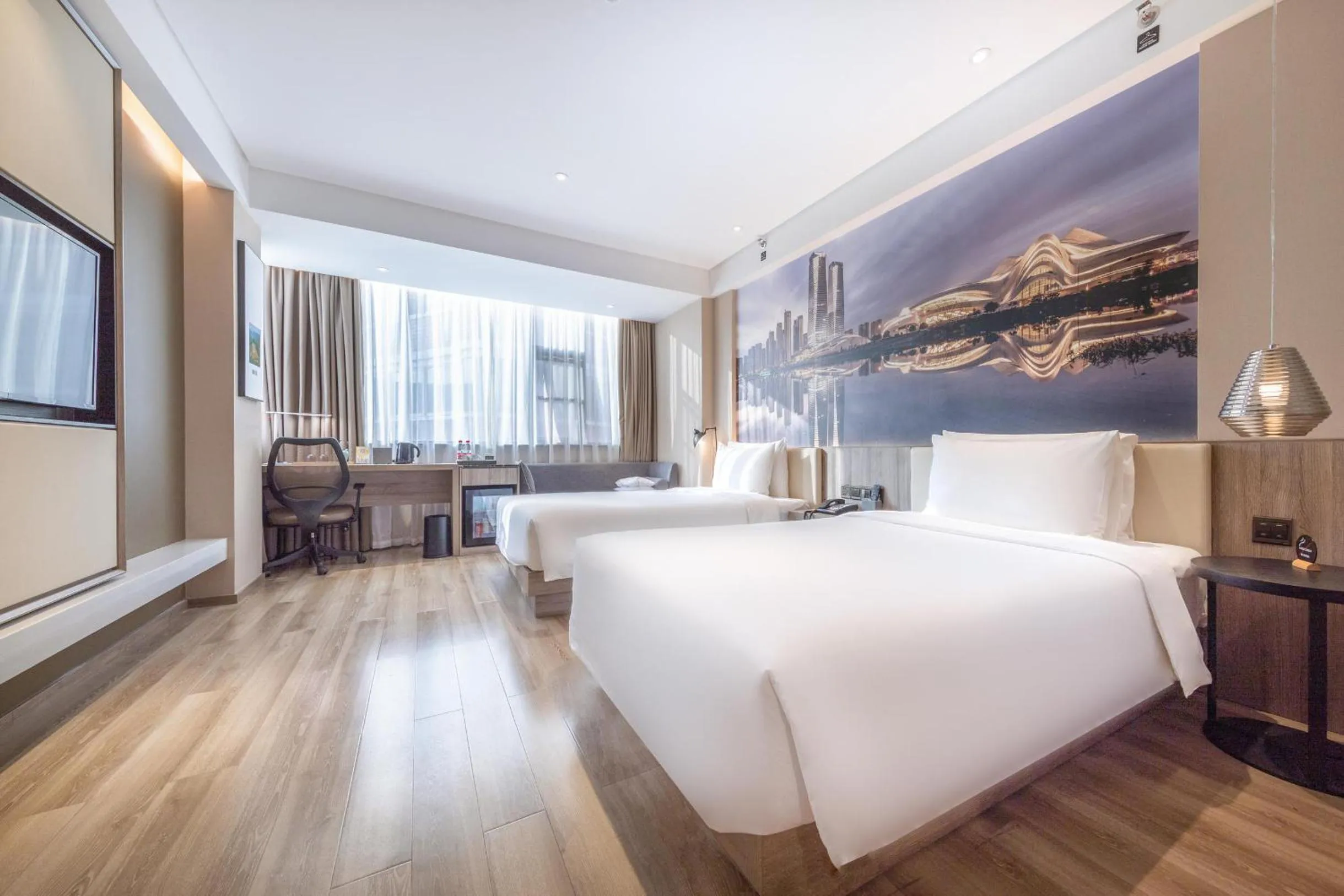 Bed in Atour Hotel Changsha IFC Center