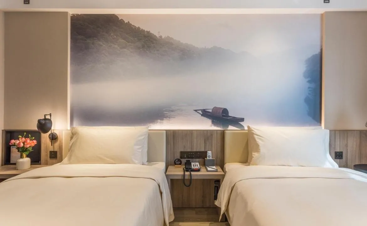 Bed in Atour Hotel Changsha IFC Center