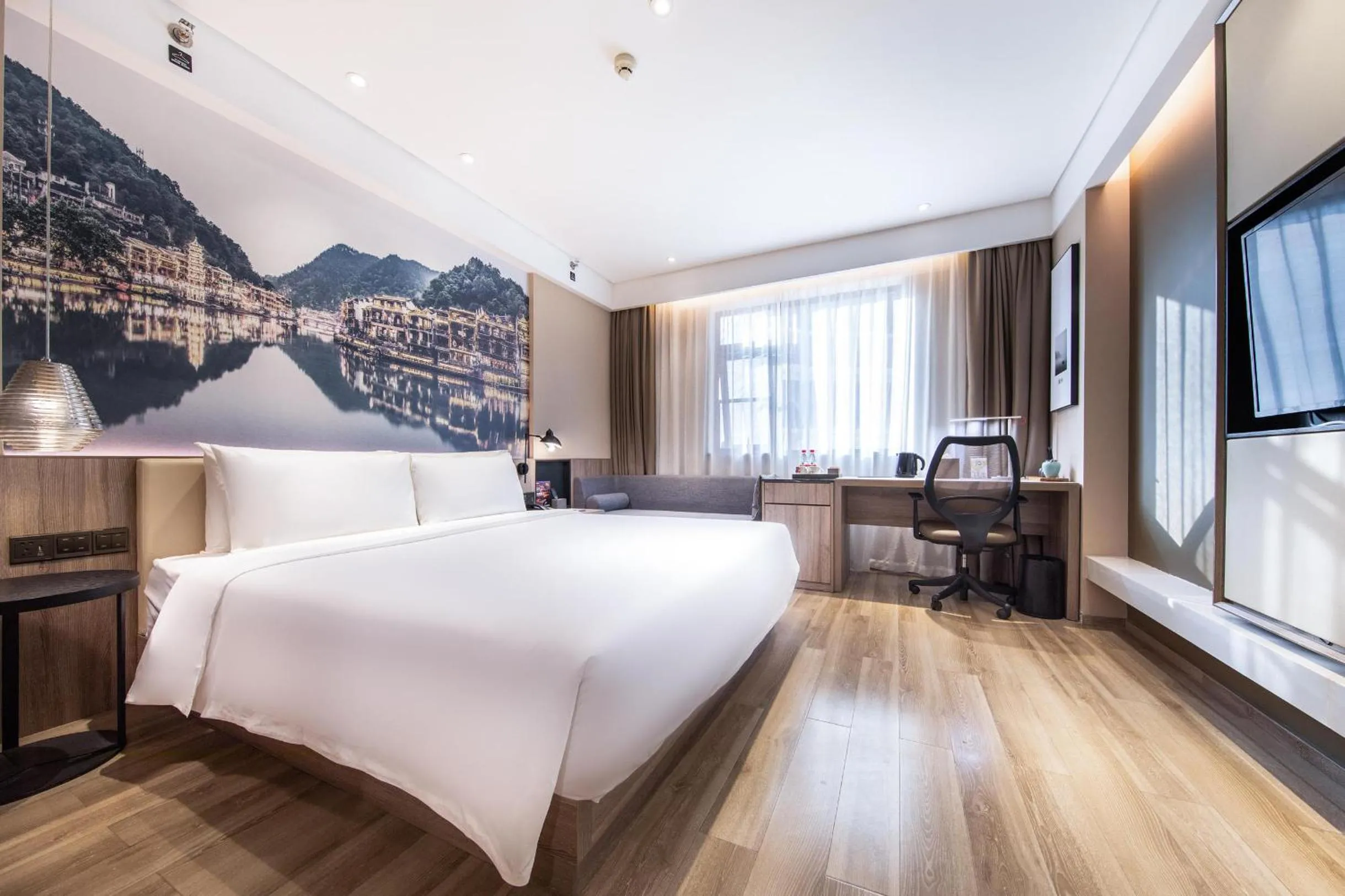 Bed in Atour Hotel Changsha IFC Center