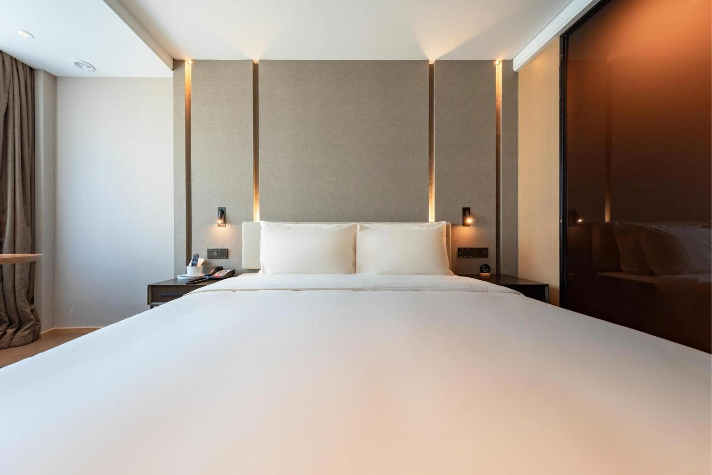 Bed in Atour Hotel Shenzhen Baoan International Convention and Exhibition Center