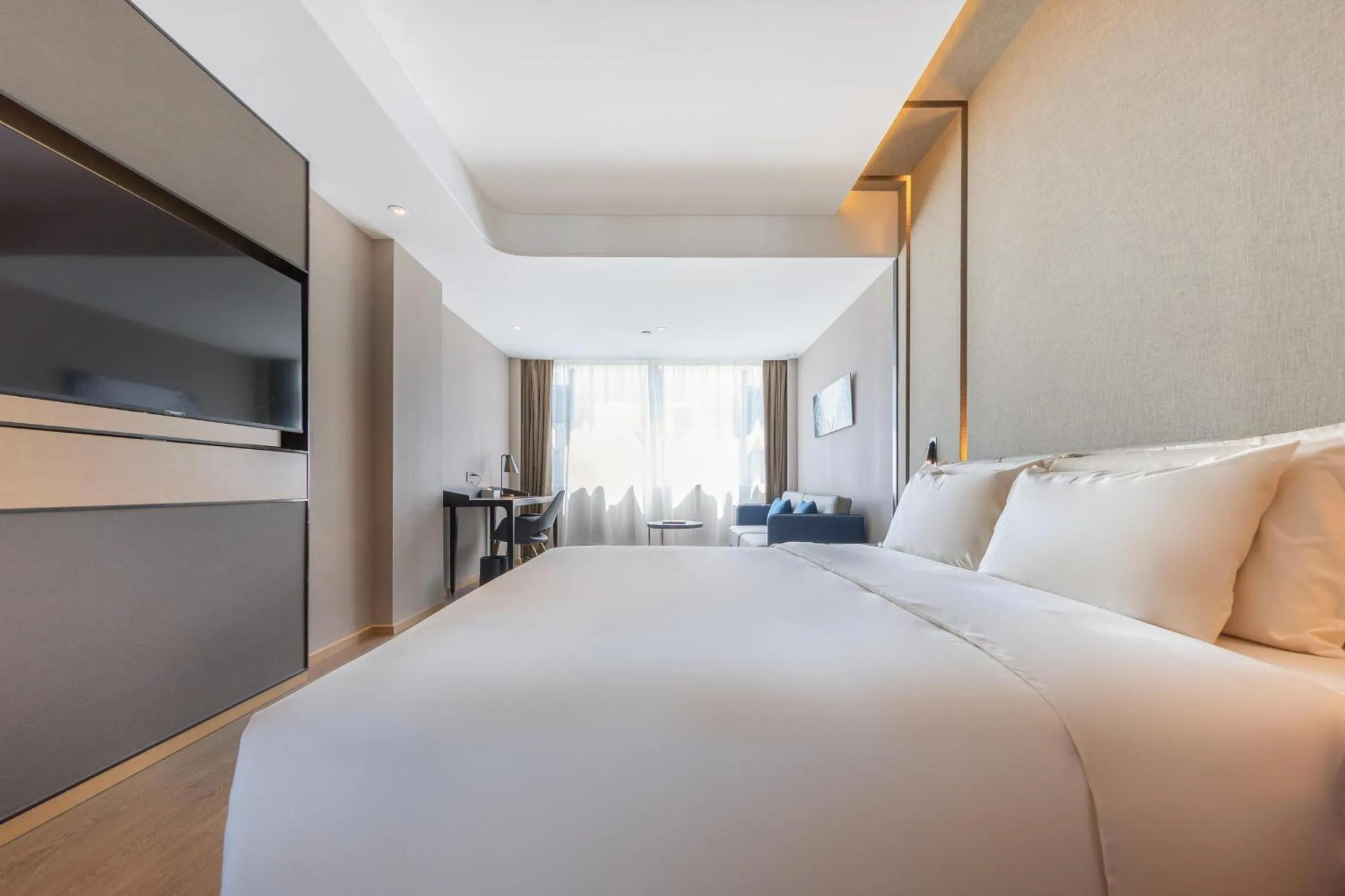 Bed in Atour Hotel Shenzhen Baoan International Convention and Exhibition Center