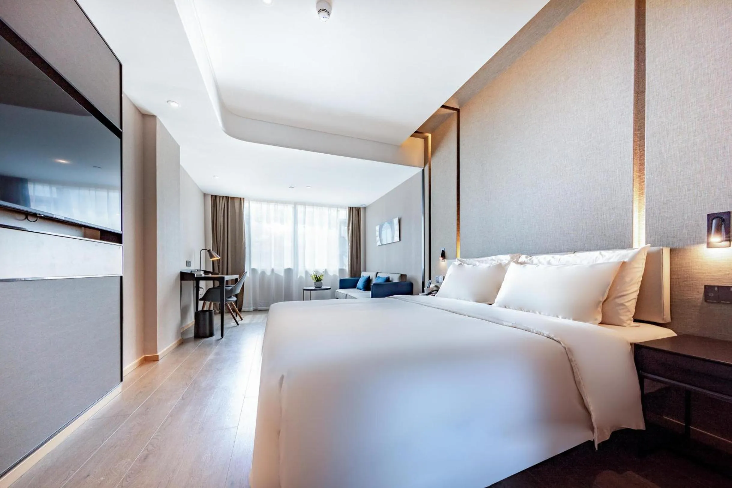 Bed in Atour Hotel Shenzhen Baoan International Convention and Exhibition Center