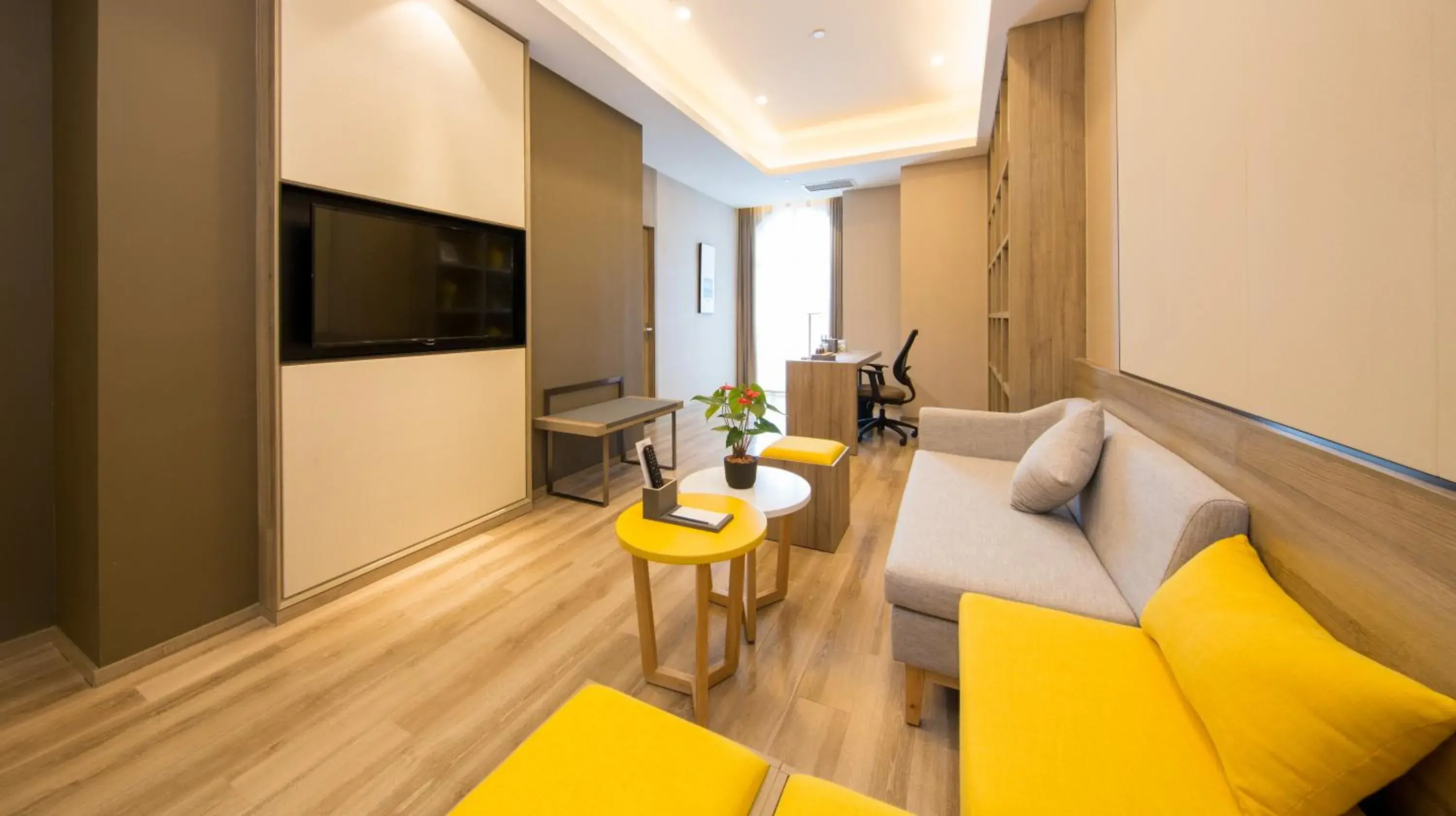 Living room in Atour Hotel Chongqing Hongyadong Riverview Living room in Atour Hotel Chongqing Hongyadong Riverview