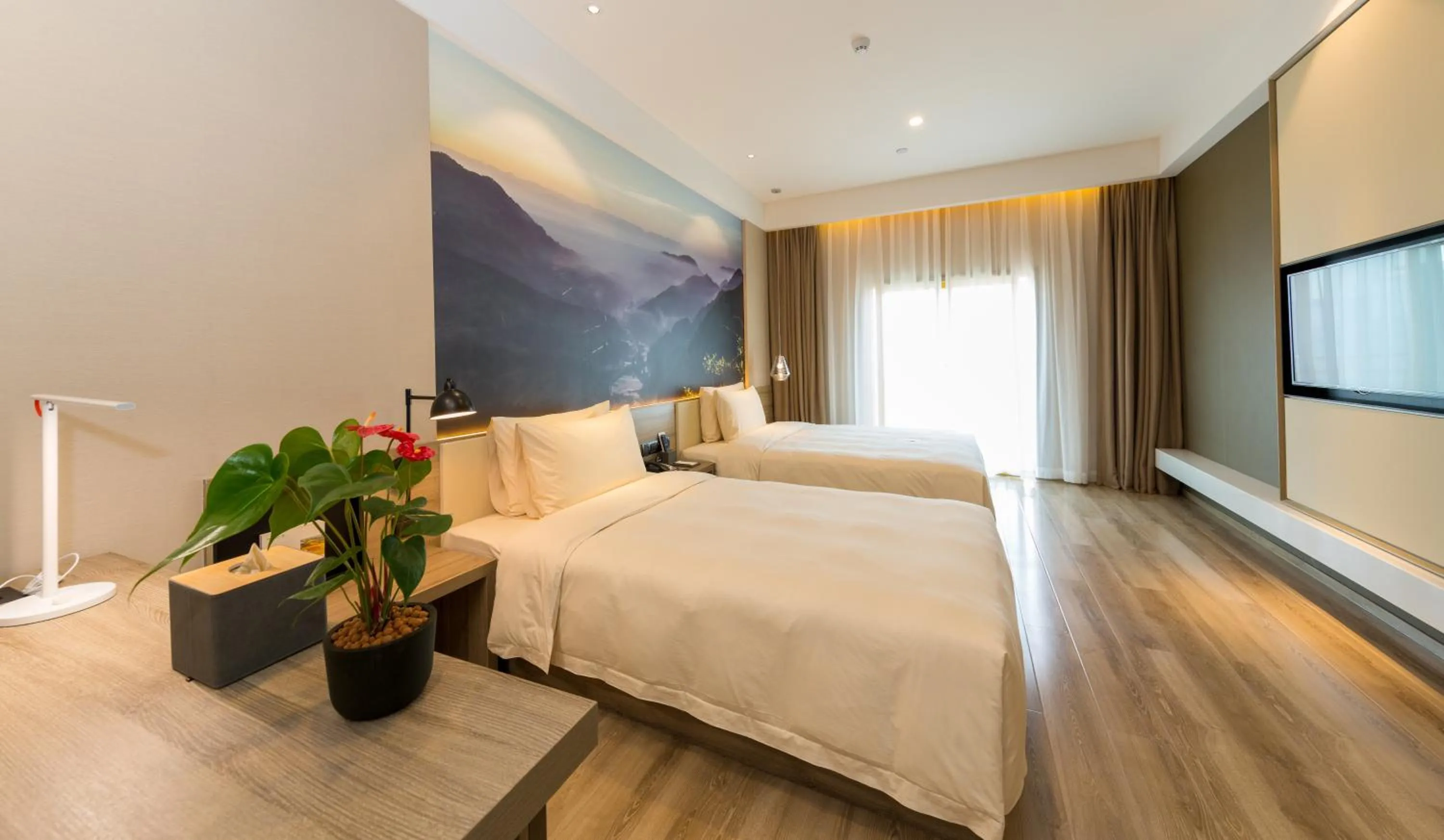 Bed in Atour Hotel Chongqing Hongyadong Riverview