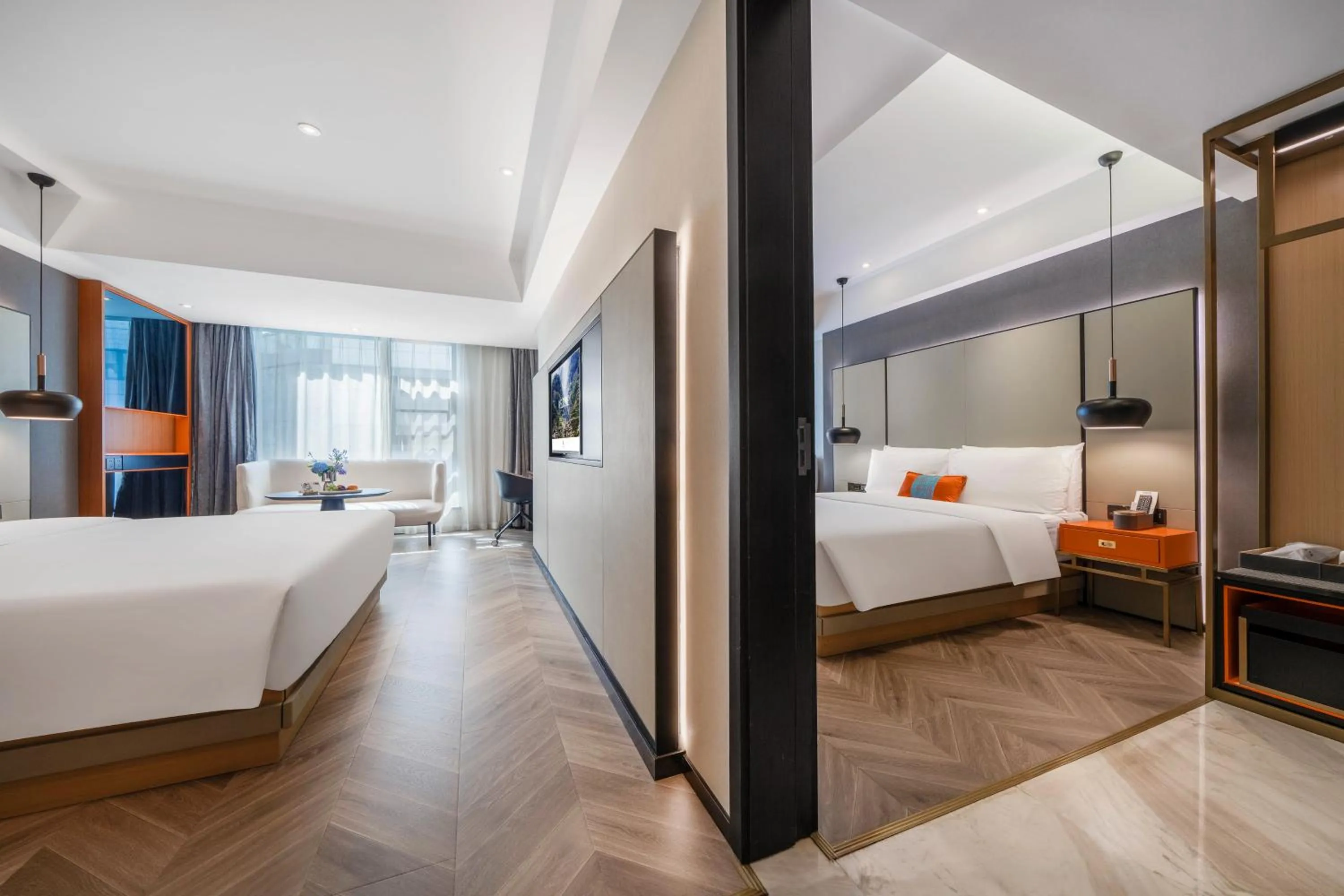 Bed in Atour S Hotel Chengdu Taikoo Li