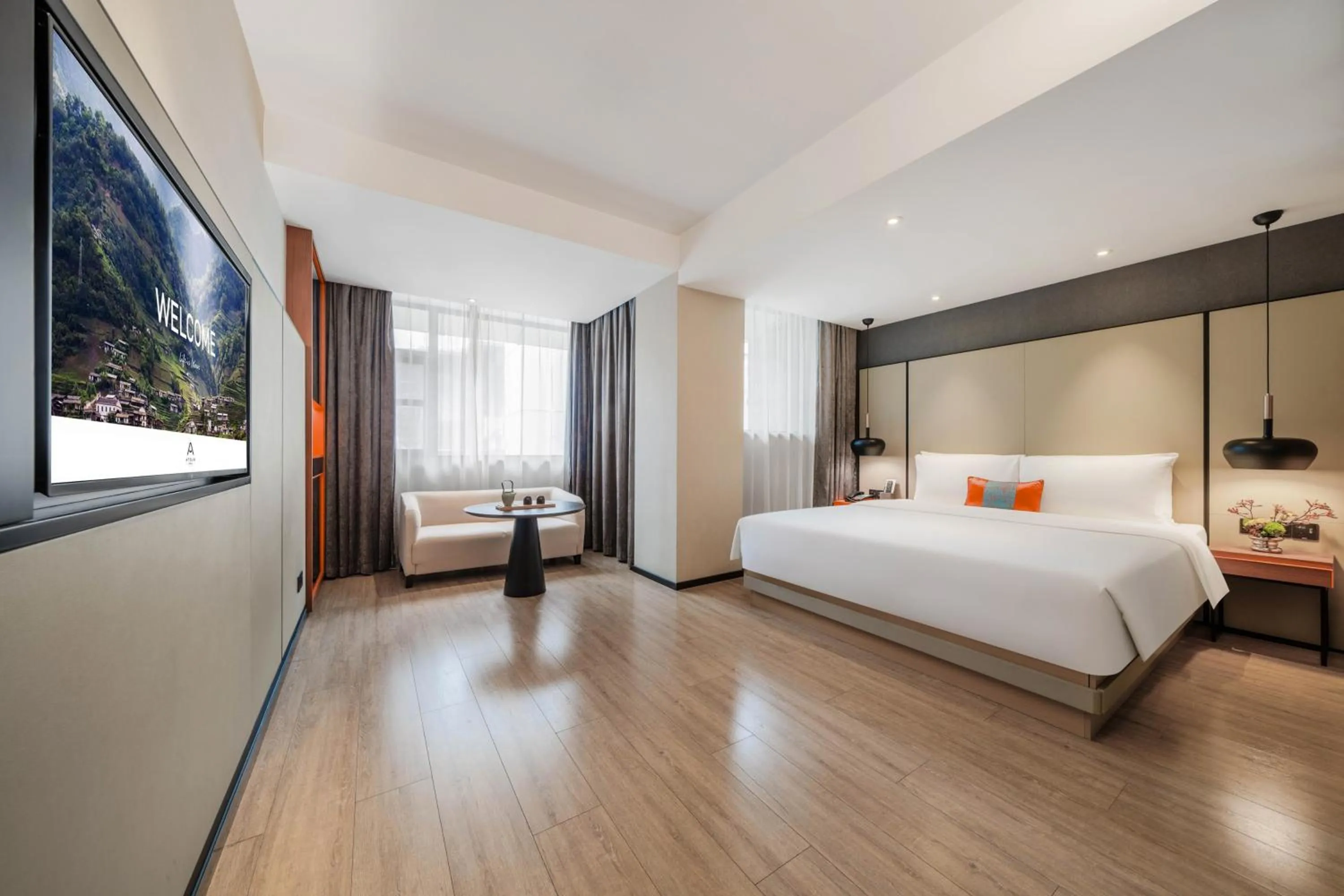 Bed in Atour S Hotel Chengdu Taikoo Li