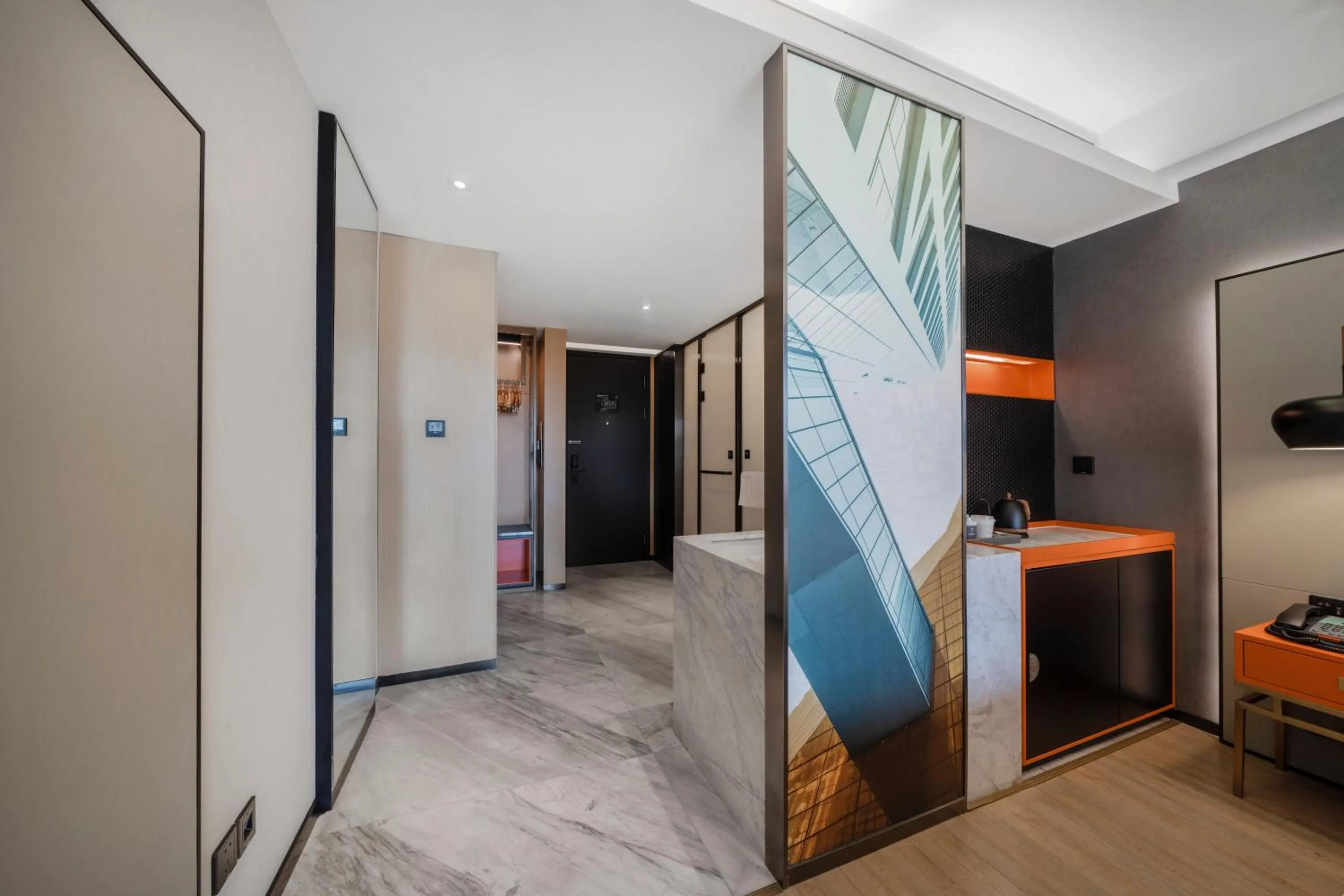 Bed in Atour S Hotel Chengdu Taikoo Li