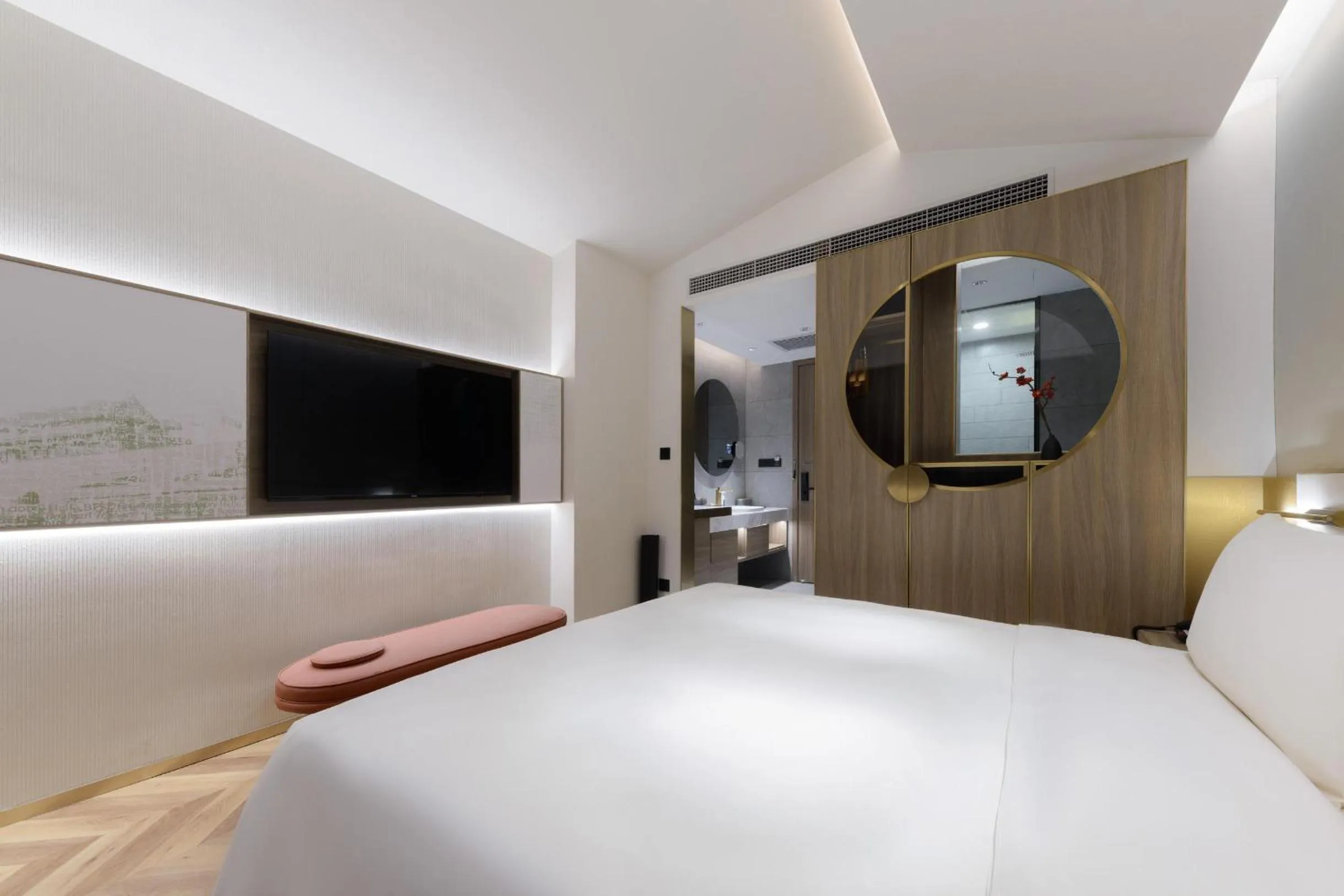 Bed in Atour S Hotel Beijing Zhongguancun Beiwai