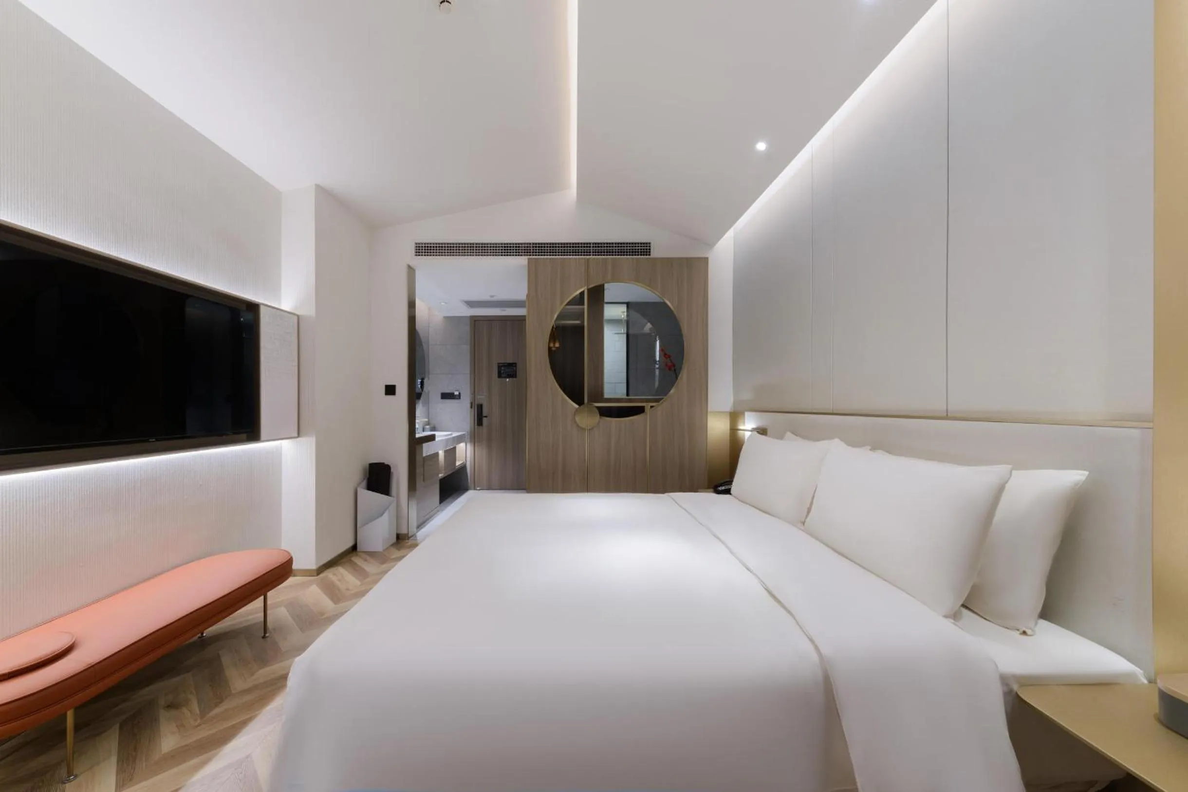 Bed in Atour S Hotel Beijing Zhongguancun Beiwai