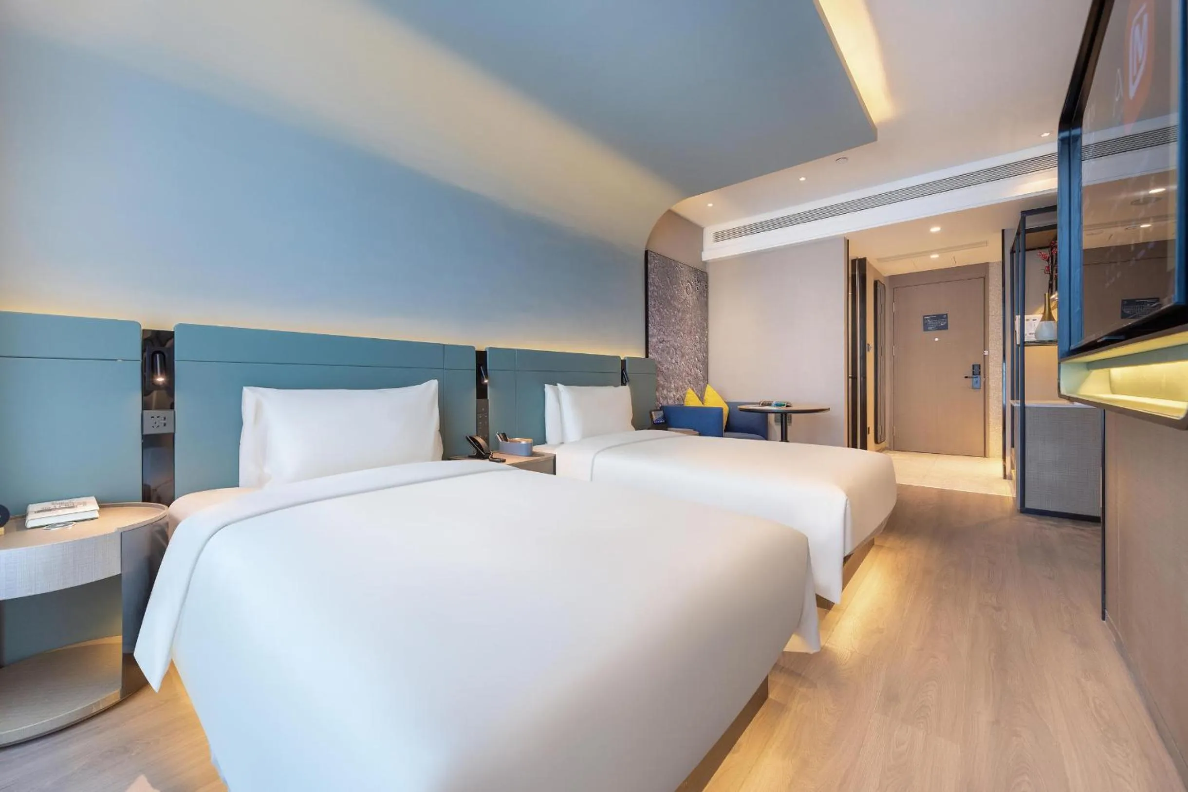 Bed in Atour S Hotel Tianjin Binjiang Road Hanglung Plaza