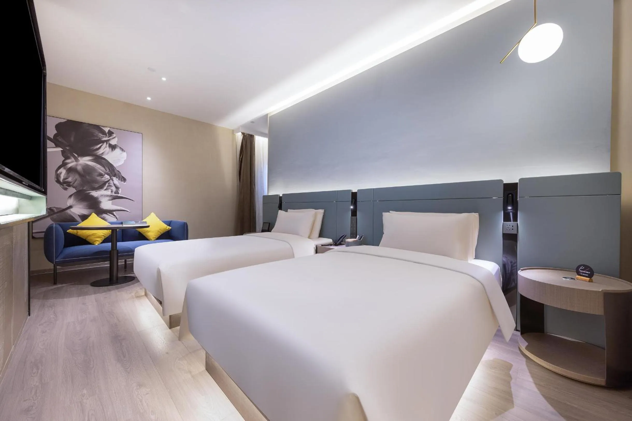 Bed in Atour S Hotel Tianjin Binjiang Road Hanglung Plaza