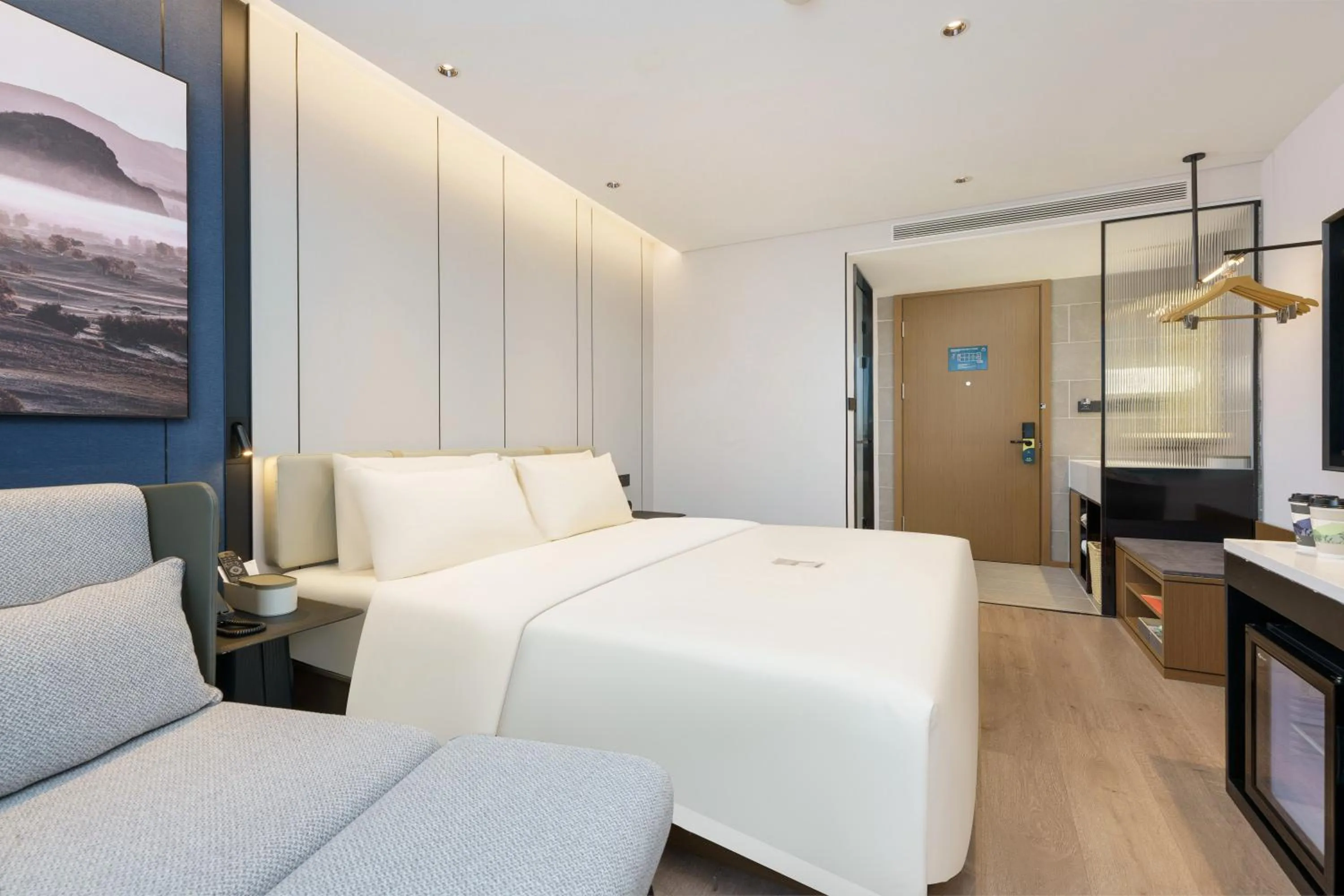 Bed in Dalian Airport Yingke Road Atour Hotel