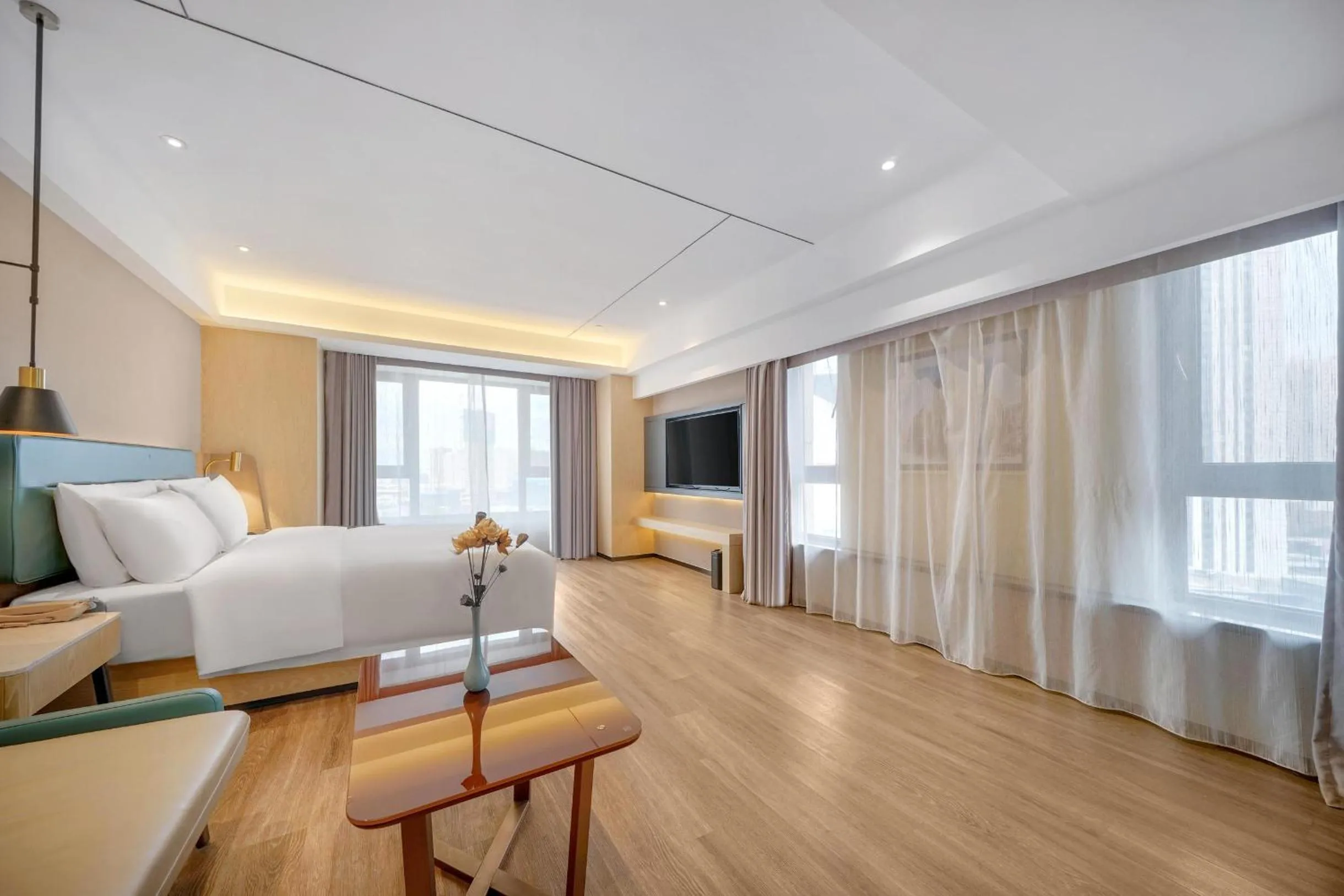 Bed in Atour X Hotel Harbin West Railway Station