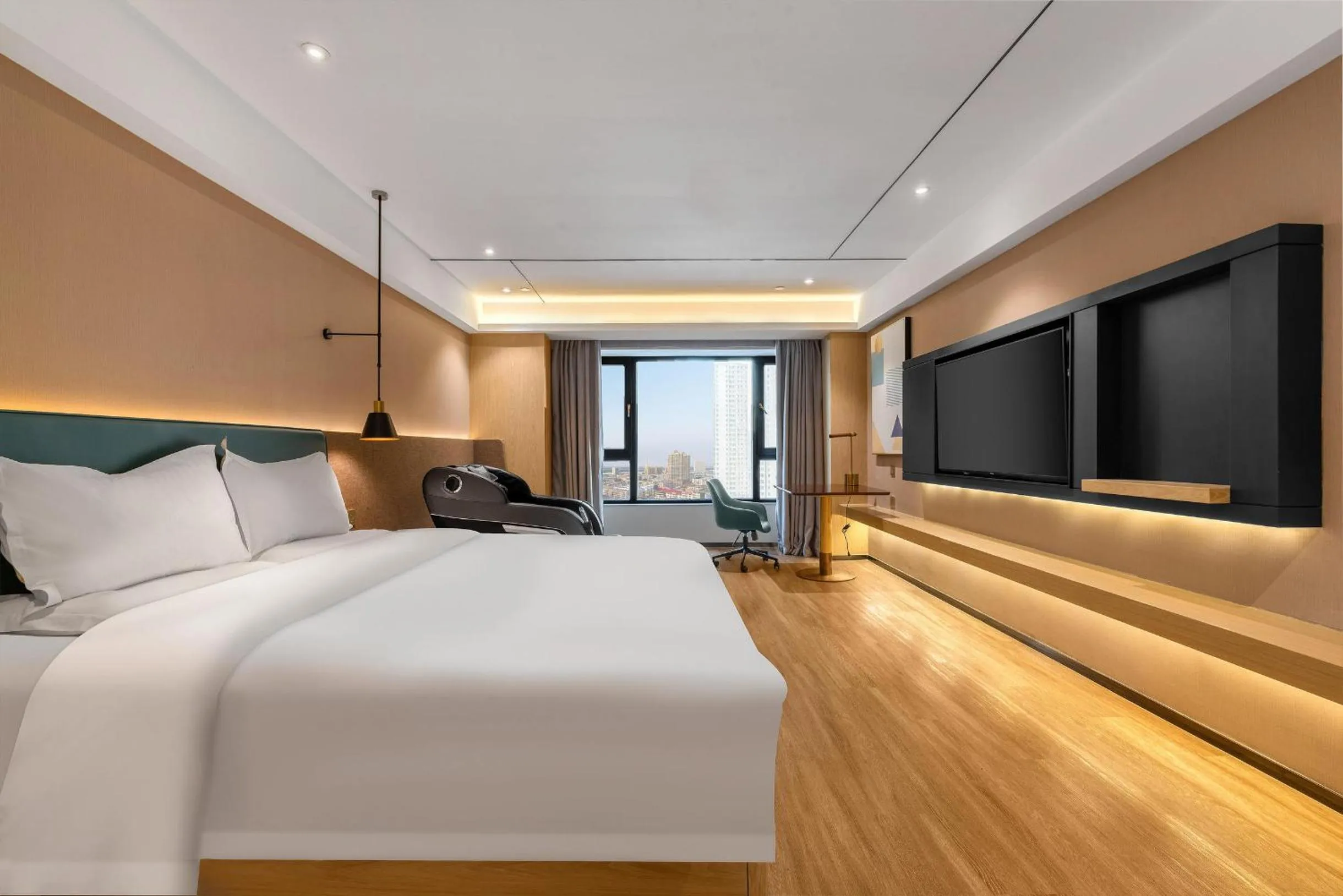 Bed in Atour X Hotel Harbin West Railway Station