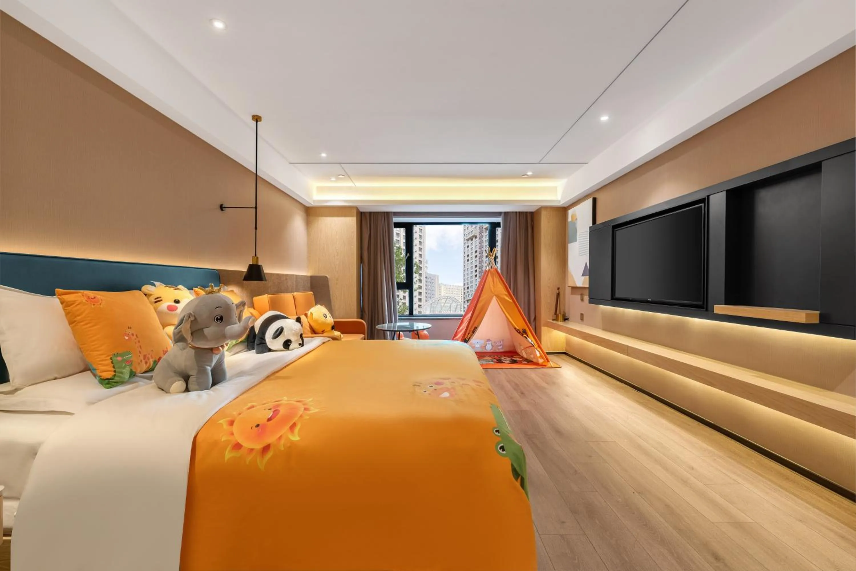 Bed in Atour X Hotel Harbin West Railway Station