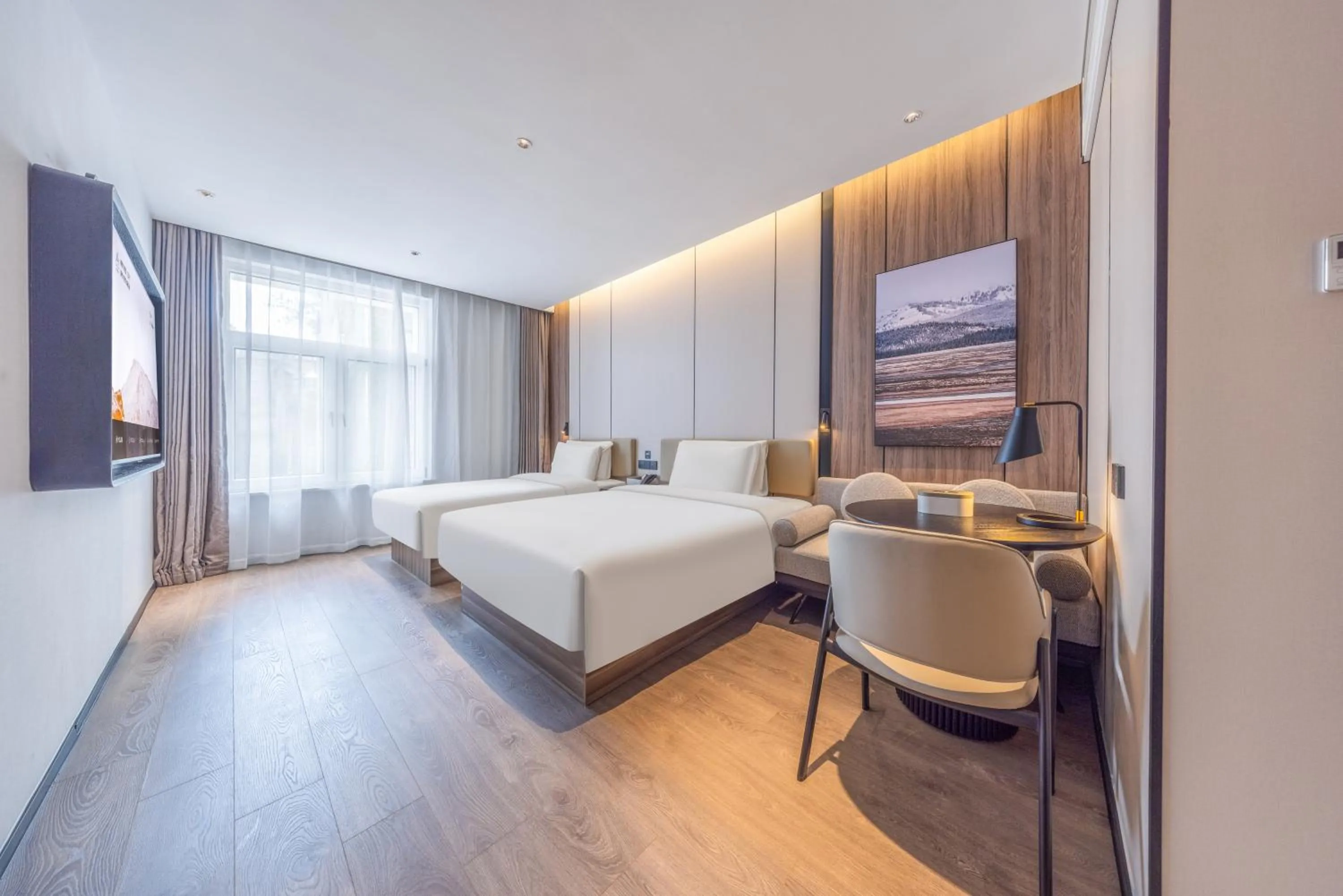 Bed in Atour X Hotel The Bund East Nanjing Road
