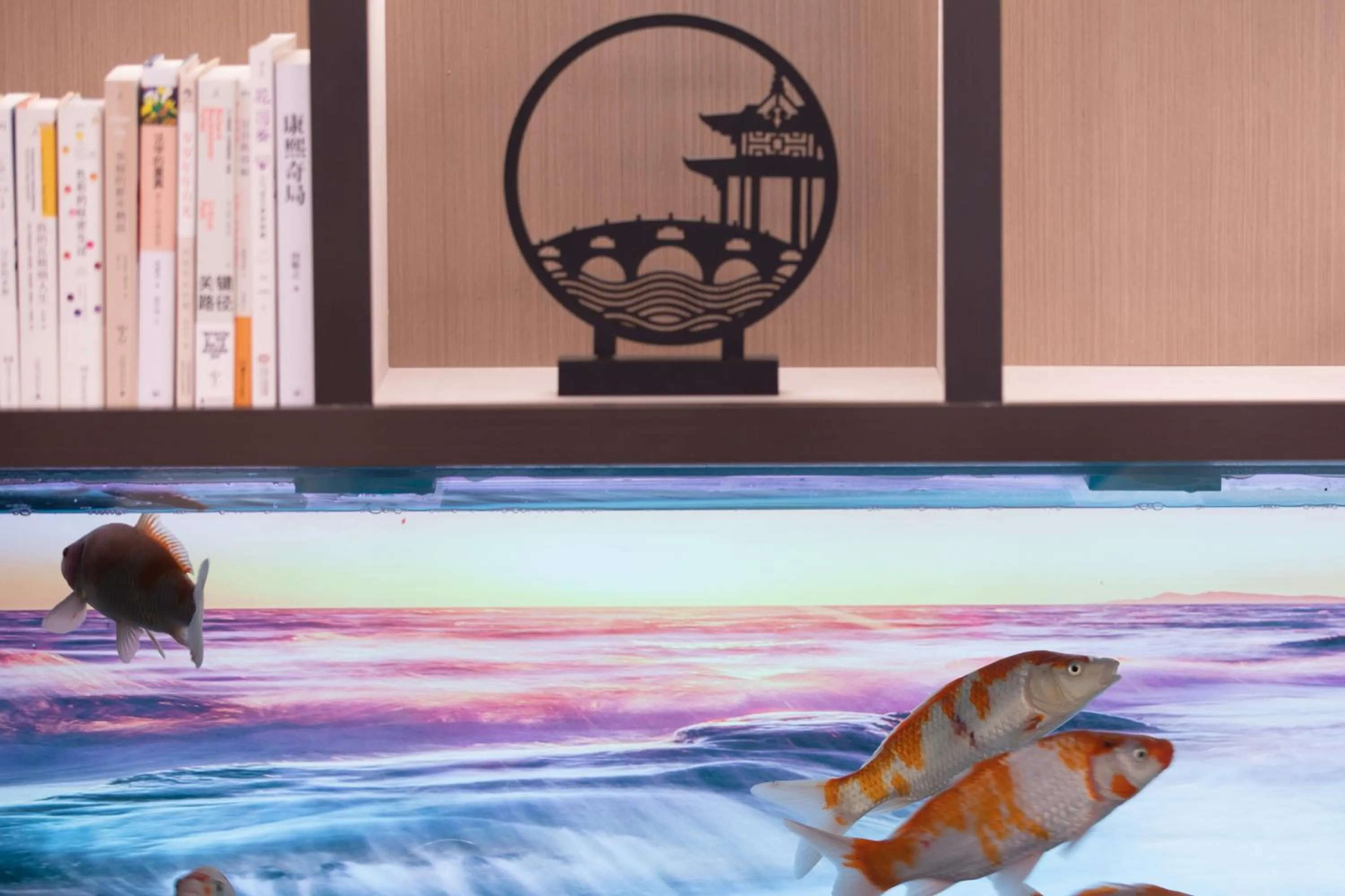 Decorative detail in Atour Hotel Suzhou Guanqian Street Leqiao Station